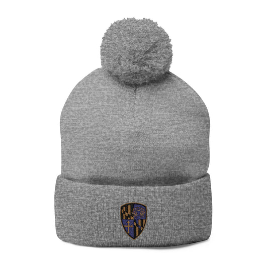 Knit Cap - Purple Blood Embroidery