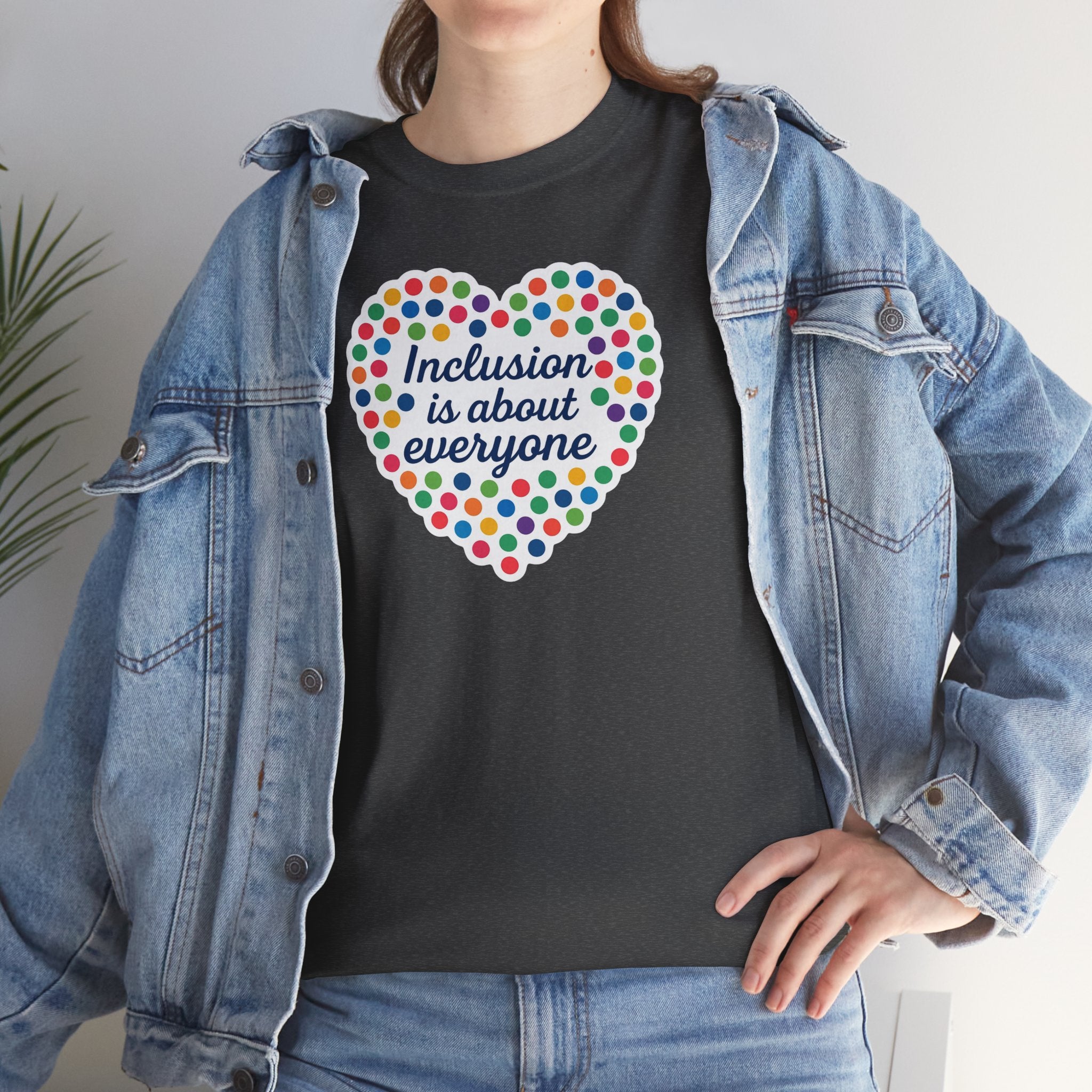 Inclusion is About Everyone Unisex Heavy Cotton Tee - Celebrate Diversity