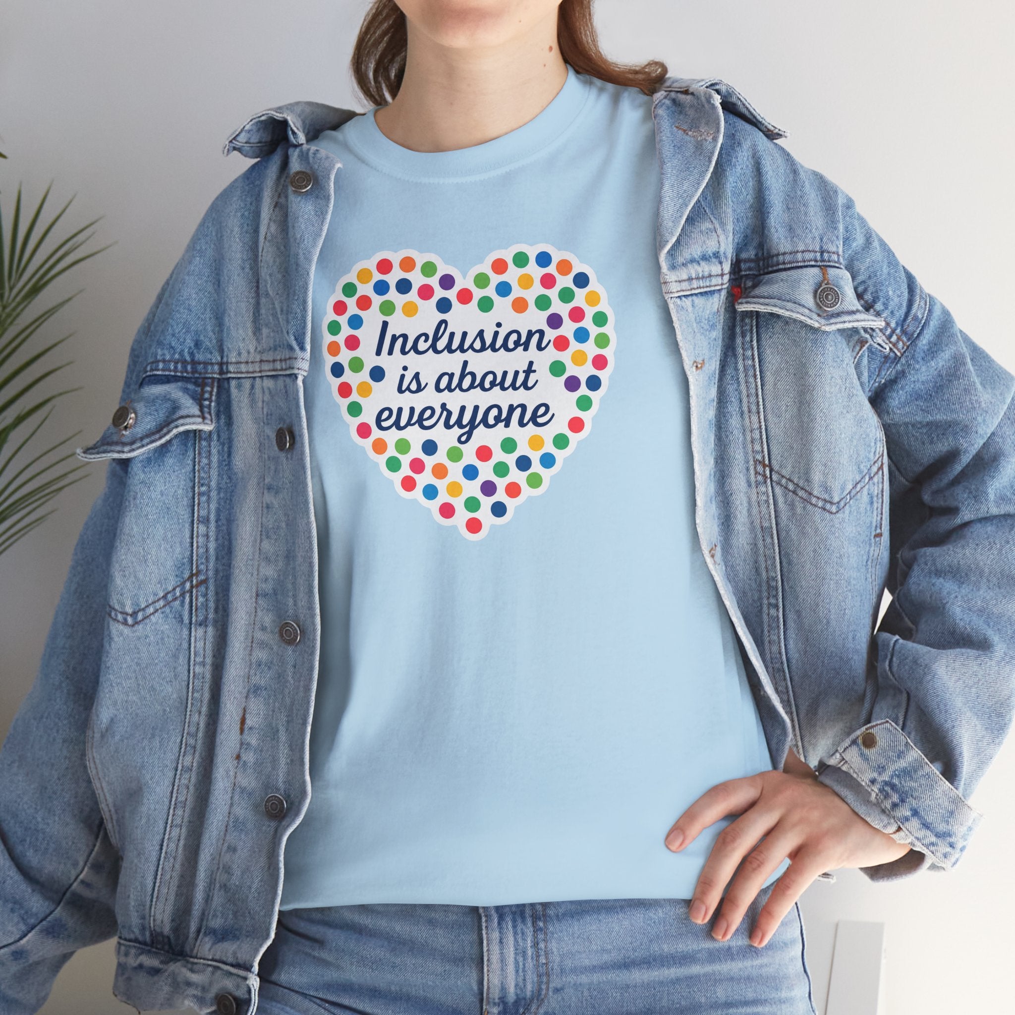 Inclusion is About Everyone Unisex Heavy Cotton Tee - Celebrate Diversity