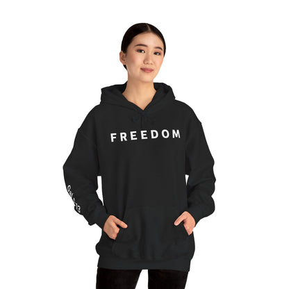 Freedom Hooded Sweatshirt, Cozy Sweatshirt, Religious Apparel, Inspirational Gift, Casual Outfit, Unisex Hoodie