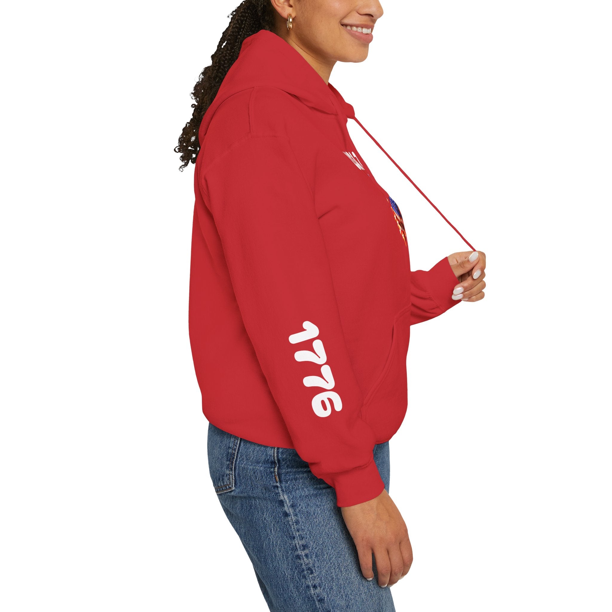 USA 250 Heart Flag Hoodie — 1776 & 2026 Patriotic Anniversary Sweatshirt