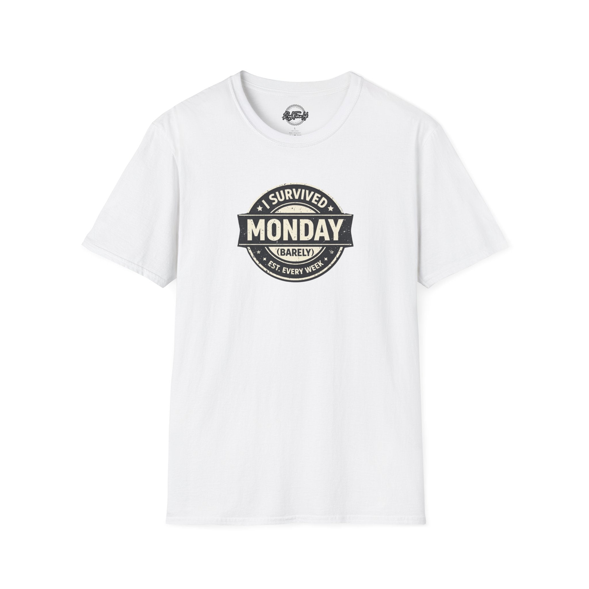 I Survived Monday T-Shirt — Funny Workweek Graphic Tee