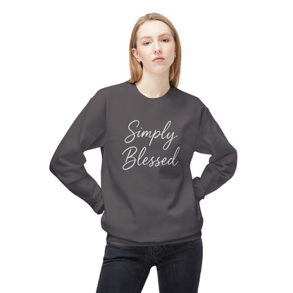 Simply Blessed Unisex Midweight Fleece Crewneck Sweatshirt