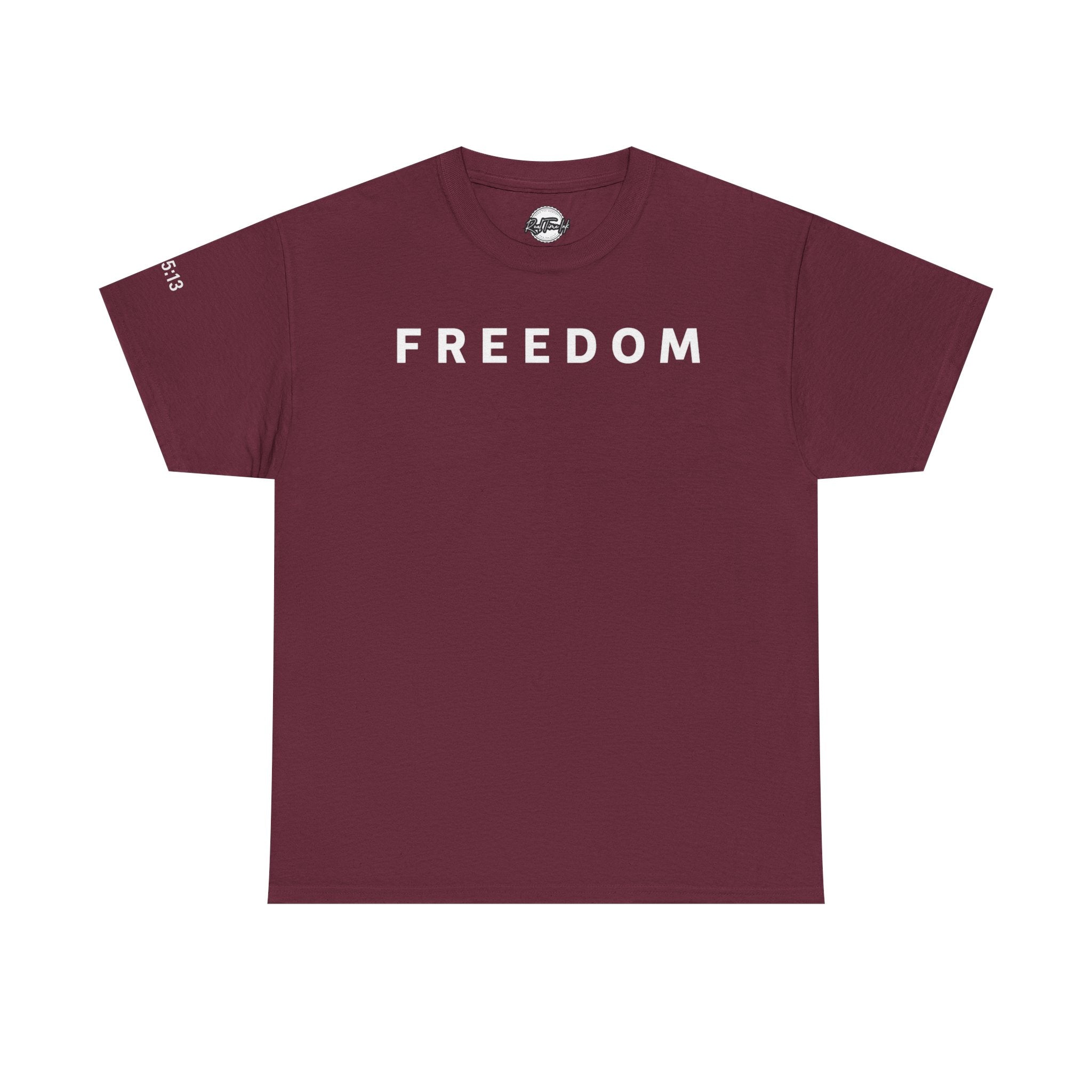 Copy of Freedom Gal 5:13 Unisex Heavy Cotton Tee, Casual Graphic T-Shirt, Comfortable Everyday Wear, Inspirational Gift, Freedom Clothing