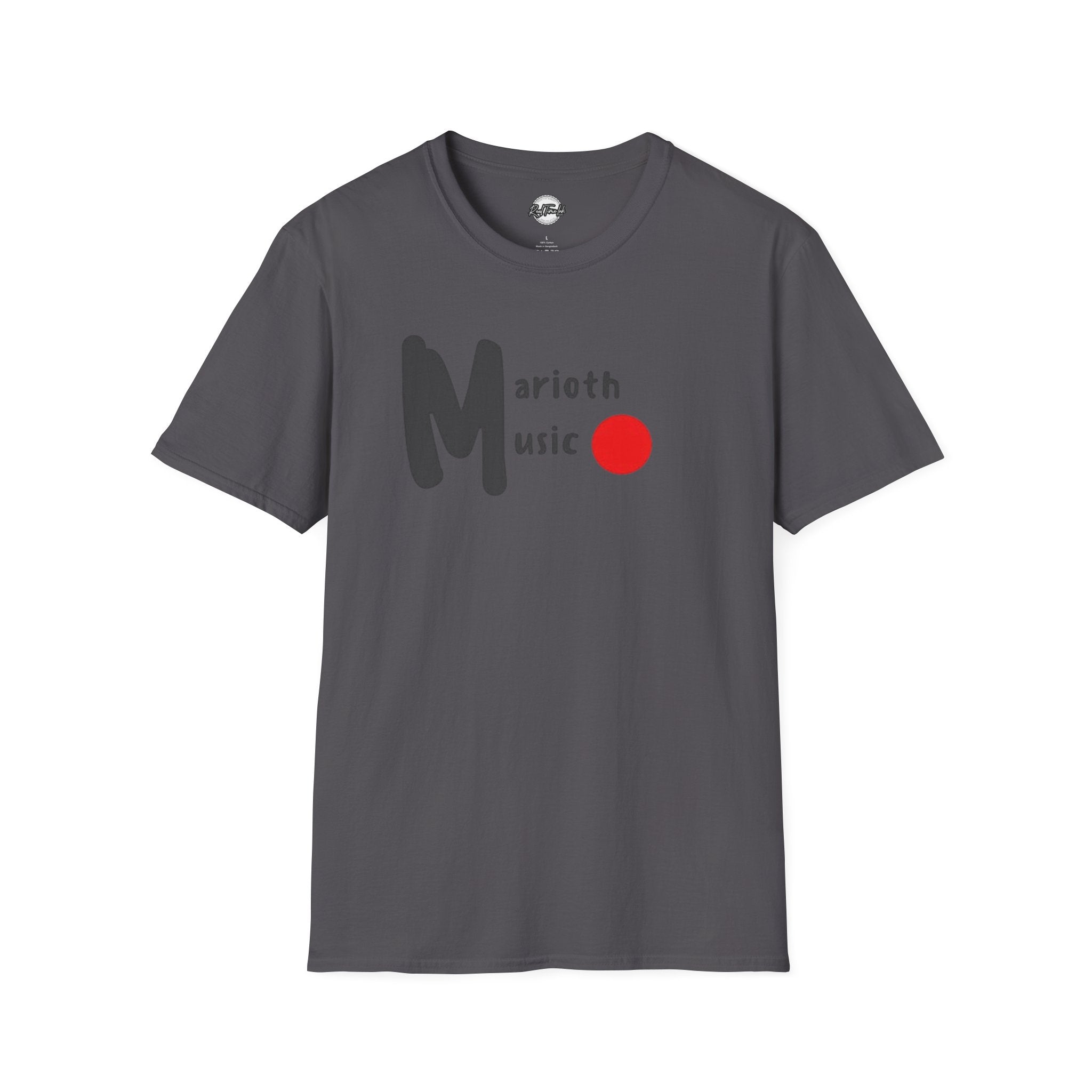 Marioth Music Logo Tee (Bold 'M' with Red Dot)