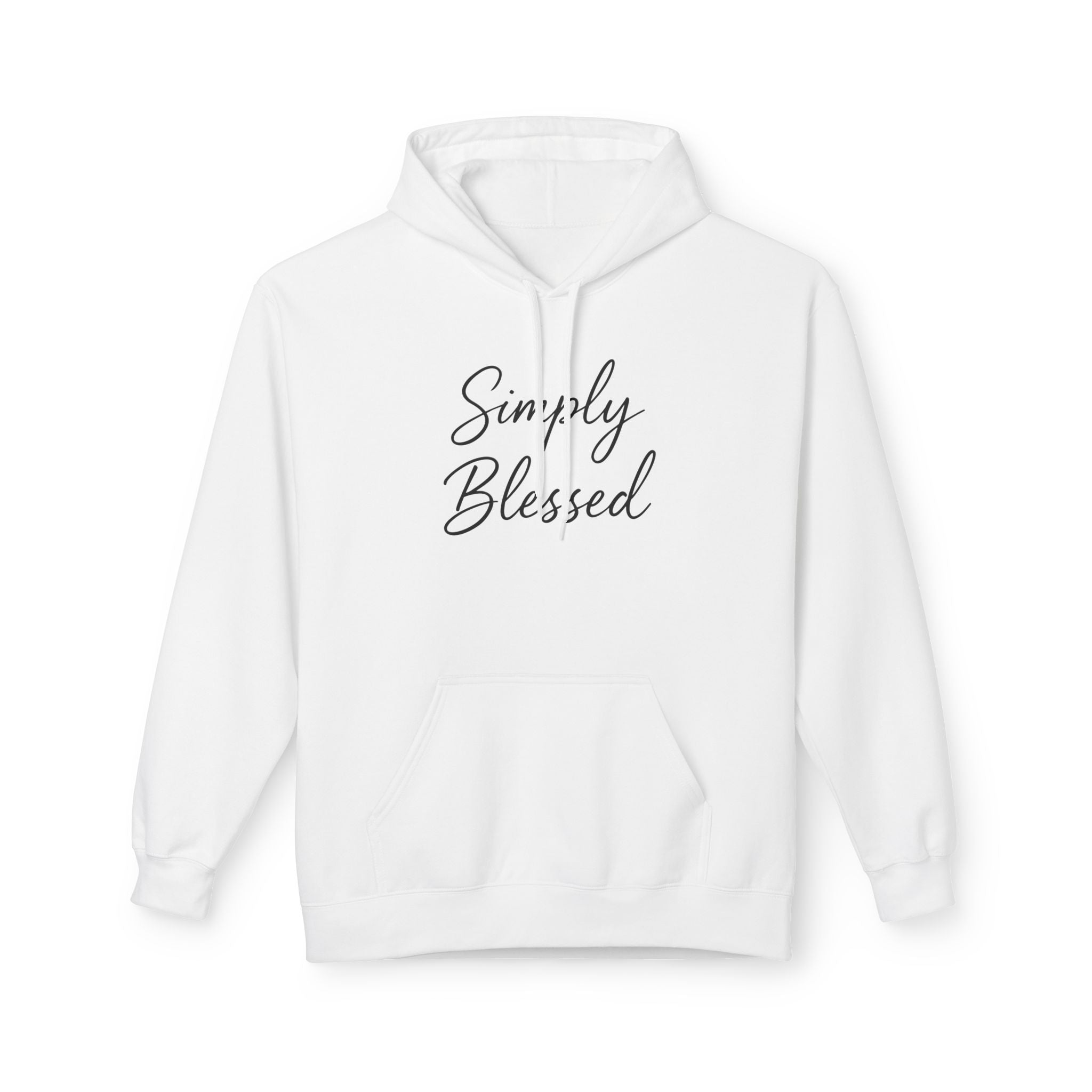 Simply Blessed Unisex Fleece Hoodie - Cozy Spiritual Apparel