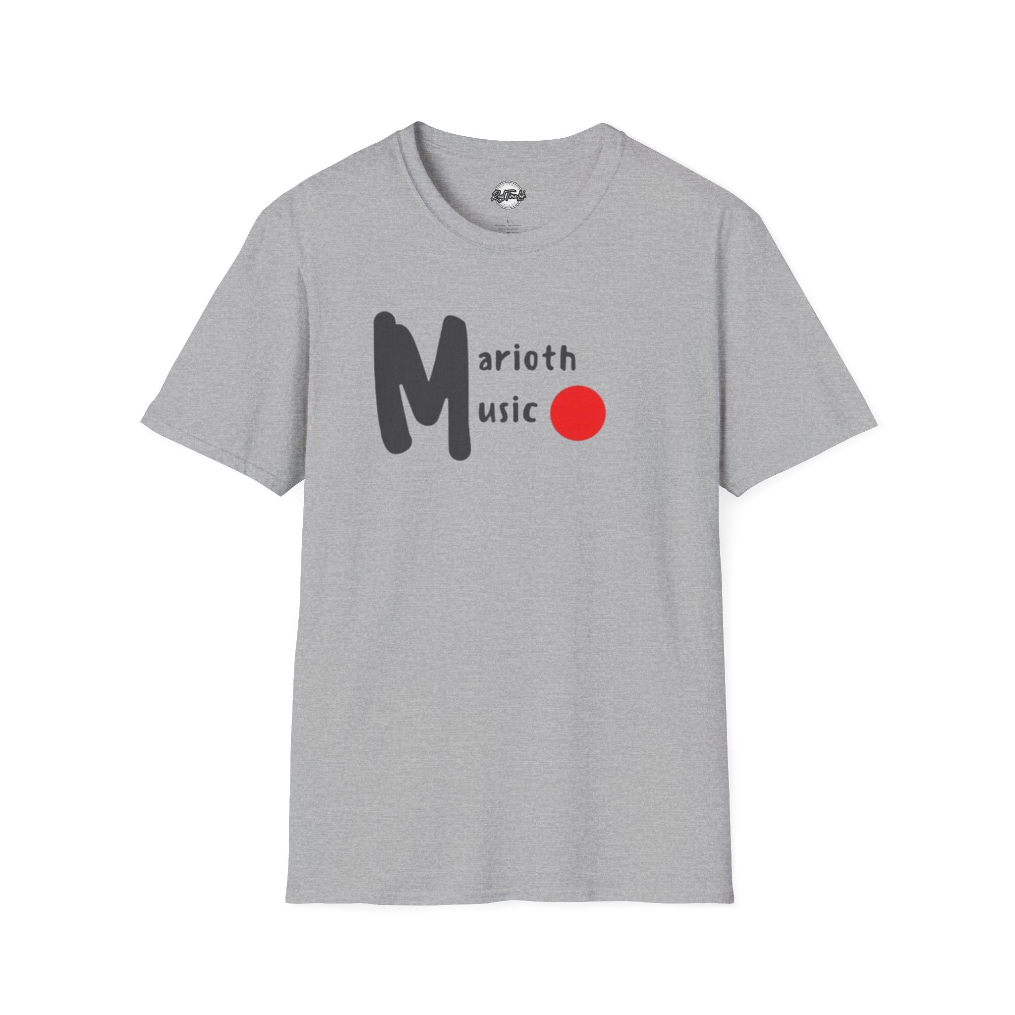 Marioth Music Logo Tee (Bold 'M' with Red Dot)