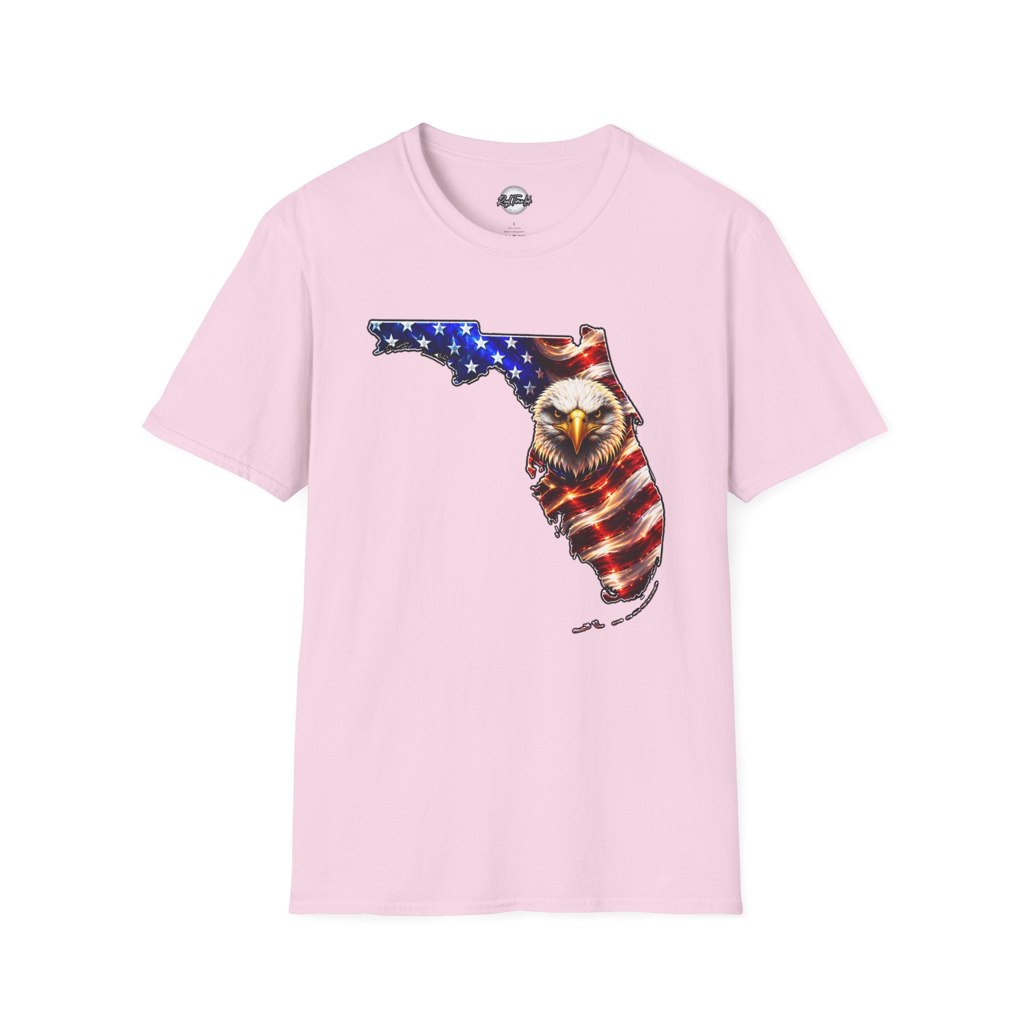 Florida Flag Eagle T-Shirt — American Flag State Outline Tee