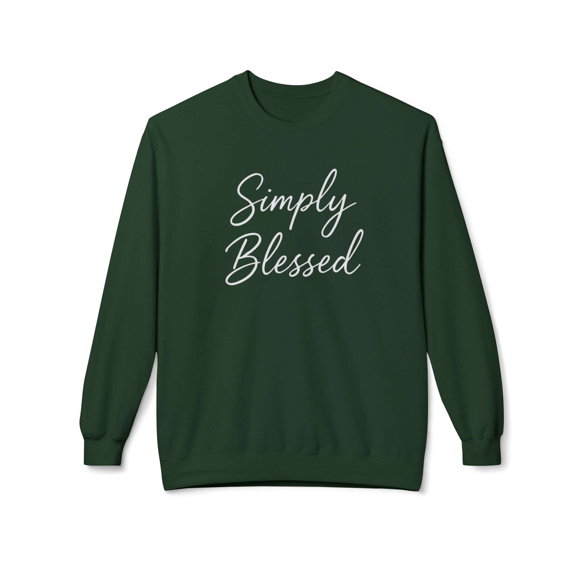 Simply Blessed Unisex Midweight Fleece Crewneck Sweatshirt