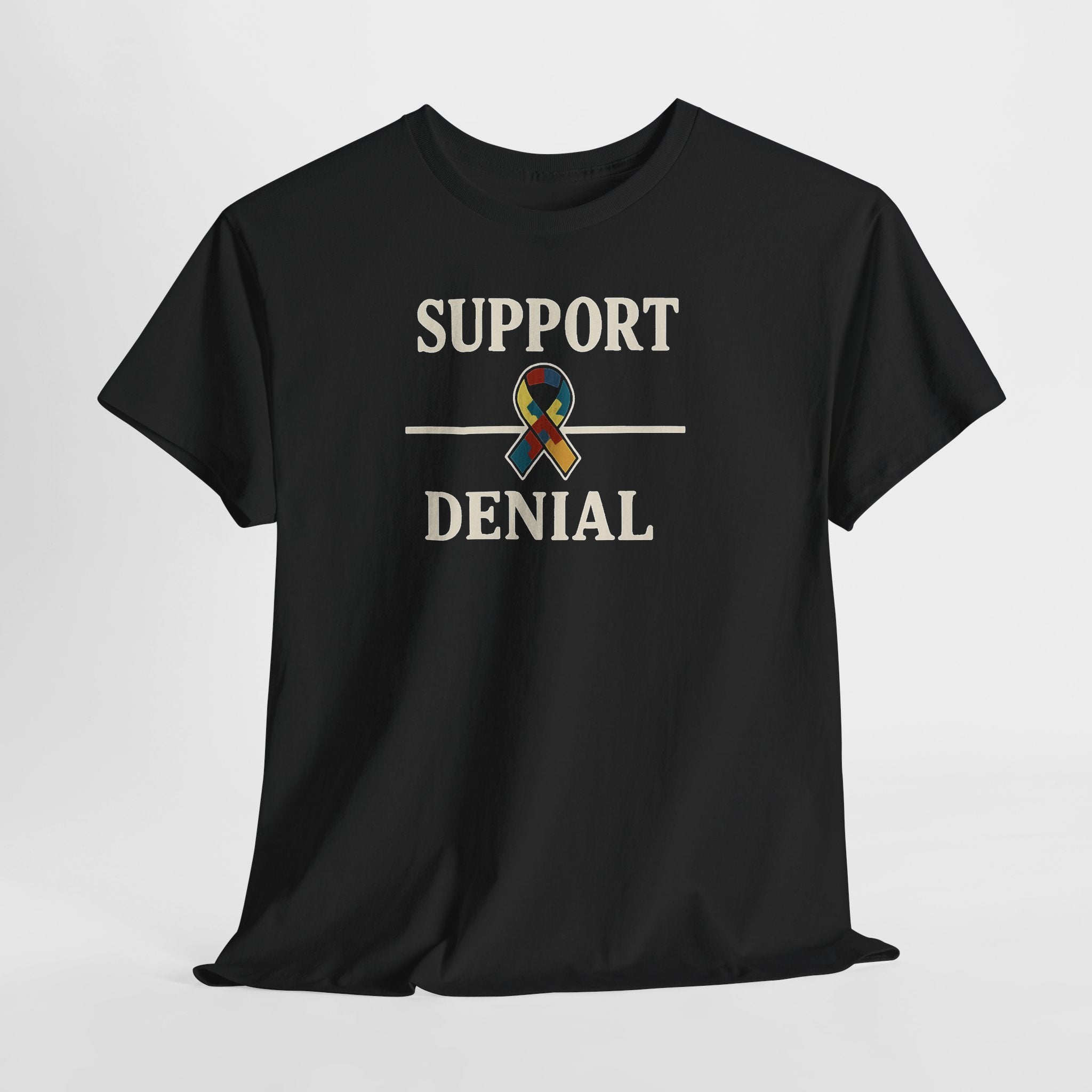 Support over Denial Autism Awareness Tee