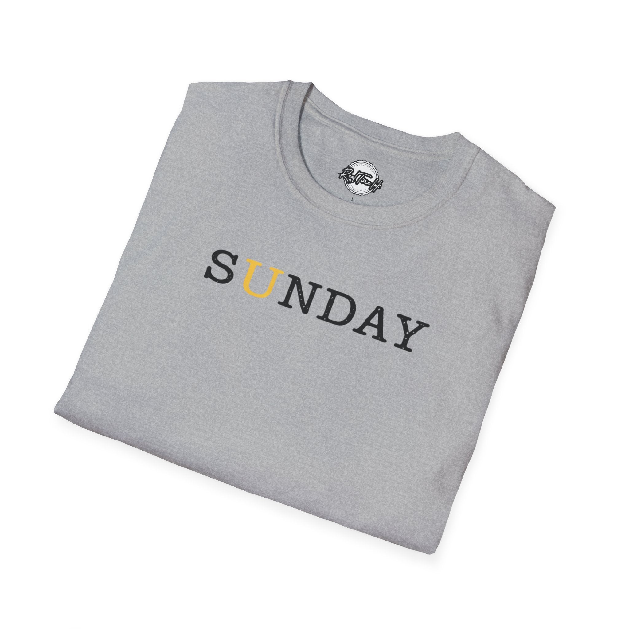 Sunday Minimalist T‑Shirt — White Relaxed Weekday Tee