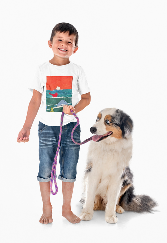 Kids Ocean Adventure Tee - Fun Shark and Whale Design