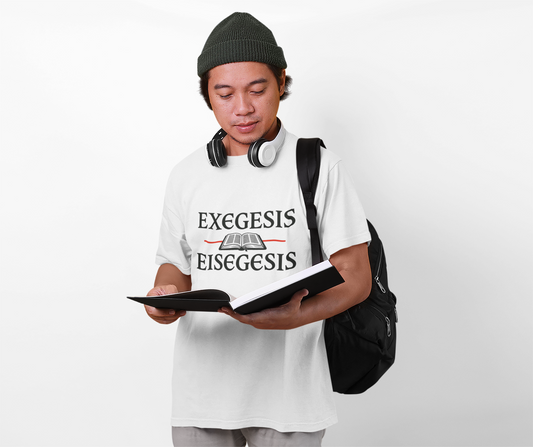 Biblical Studies T-Shirt | Exegesis & Eisegesis Shirt for Theology Lovers, Gift for Students, Religious Occasion Apparel