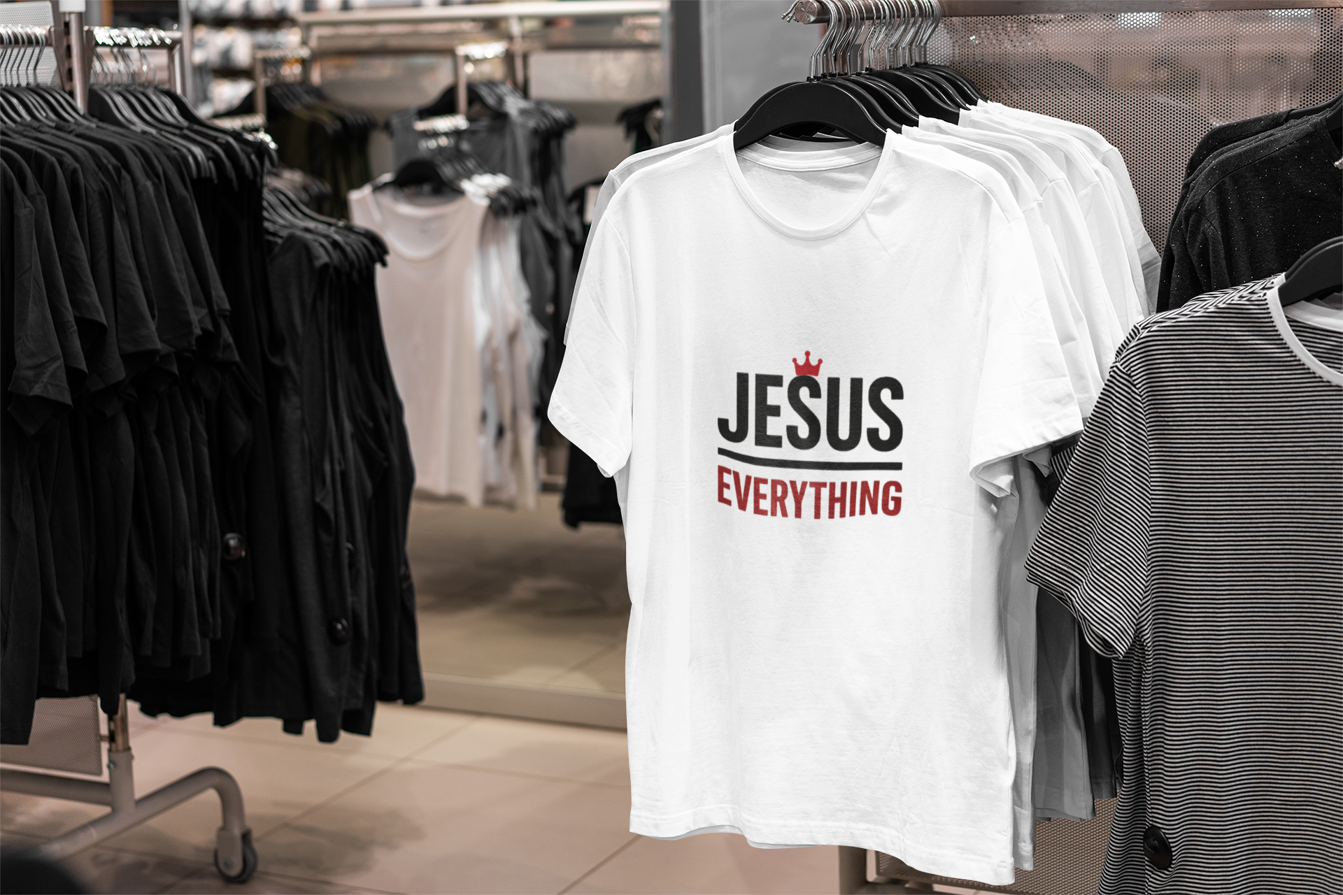 Jesus over Everything Unisex T-Shirt - Faith Inspired Apparel, Christian Gift, Casual Wear, Church Event Shirt, Inspirational Clothing