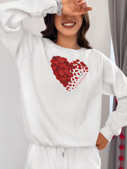 Sorry Cupid Missed Crewneck Sweatshirt — Funny Anti-Valentine Graphic Sweatshirt