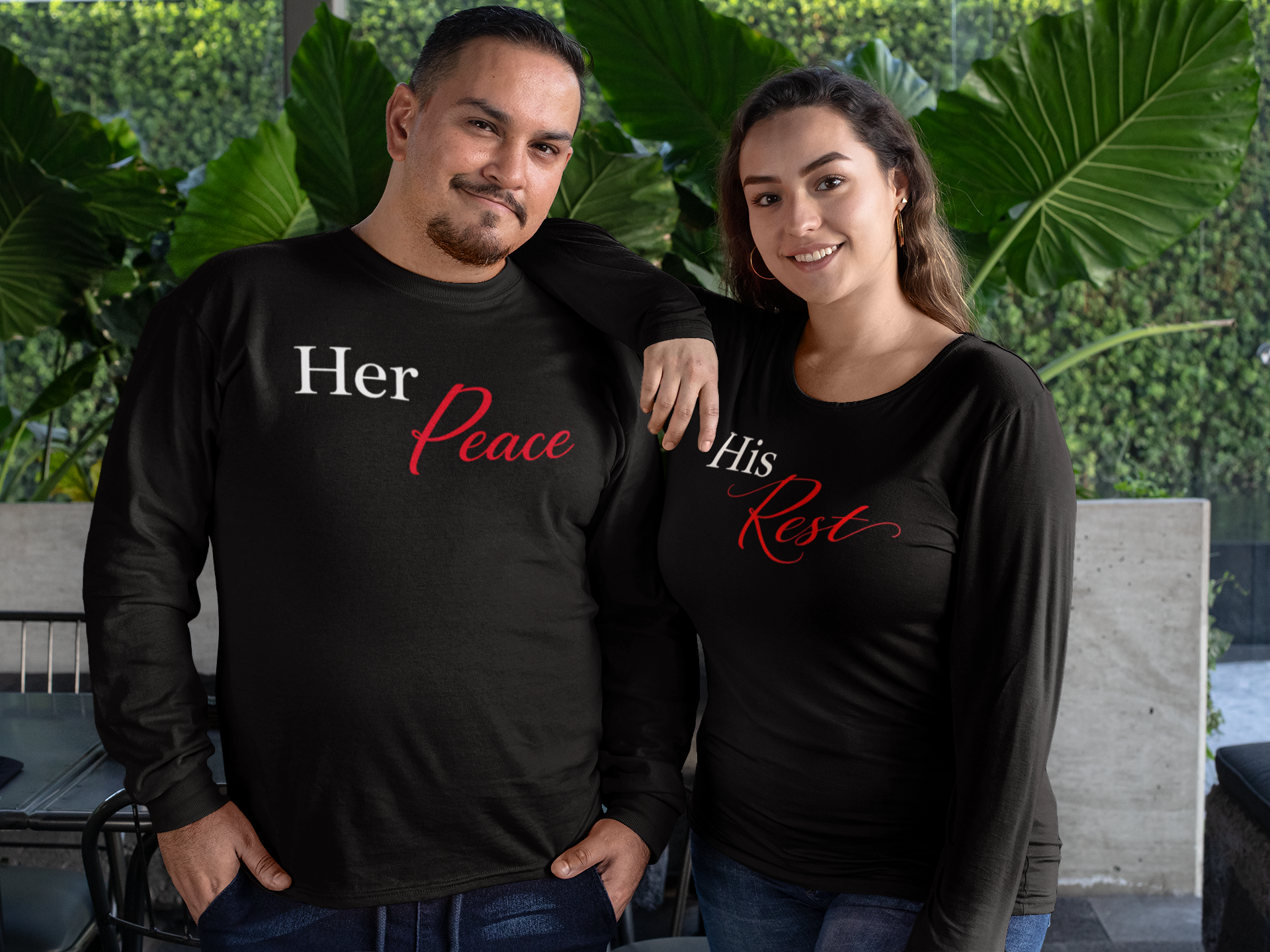 His Rest Long Sleeve Tee — Christian Faith Comfort Shirt