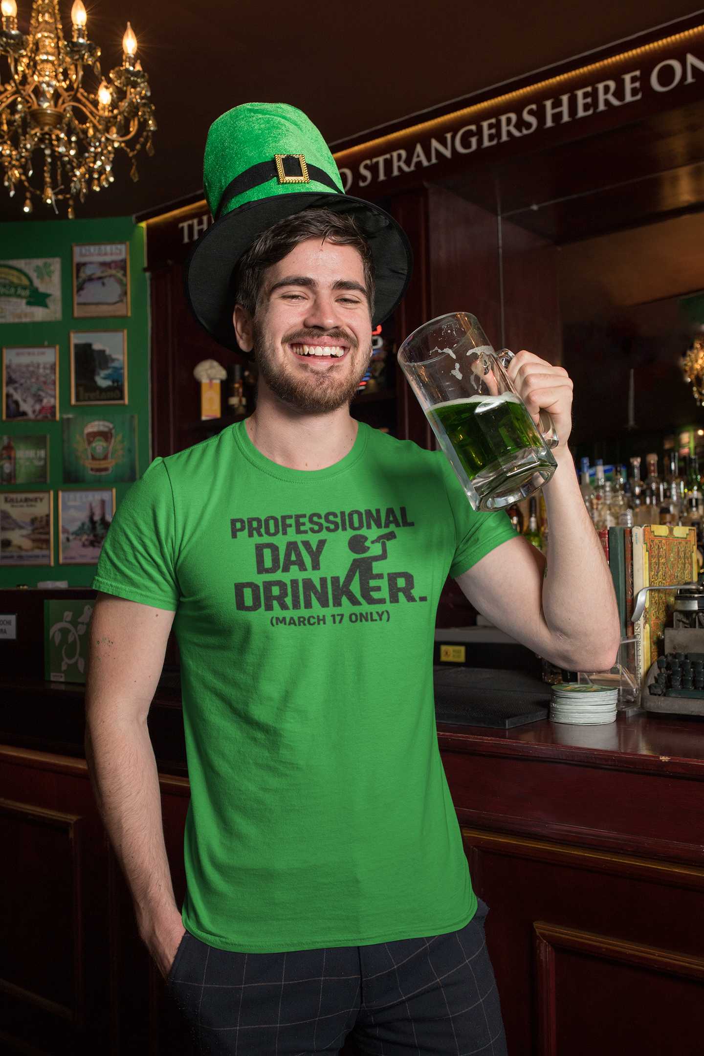 Professional Day Drinker T-Shirt — St. Patrick’s Day Drinking Tee