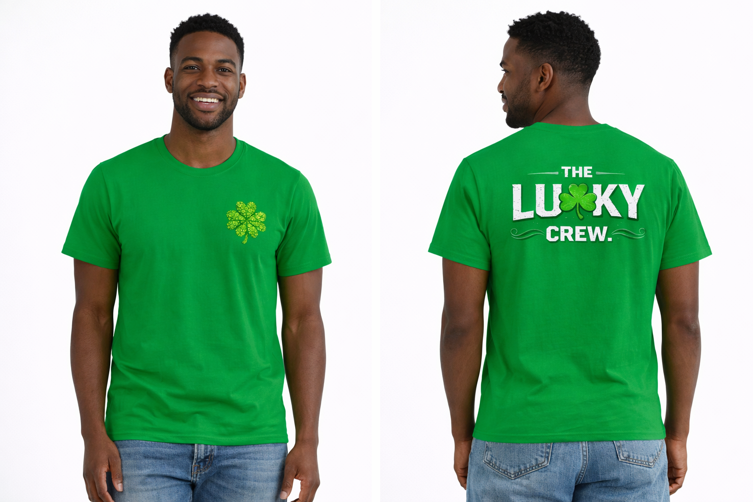 Lucky Crew T-Shirt — Shamrock St. Patrick’s Day Tee
