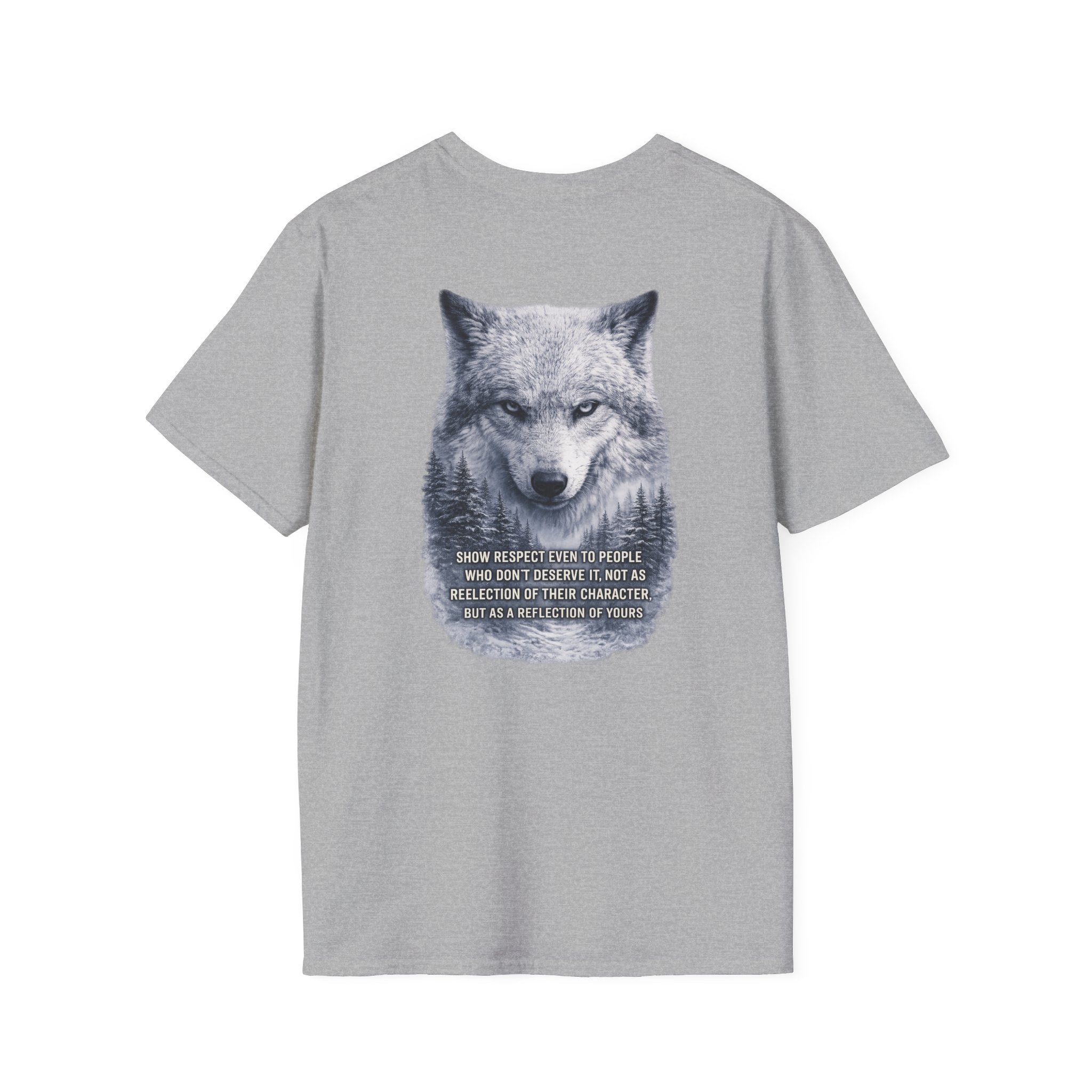 Wolf Portrait T-Shirt — Inspirational Quote Graphic Tee