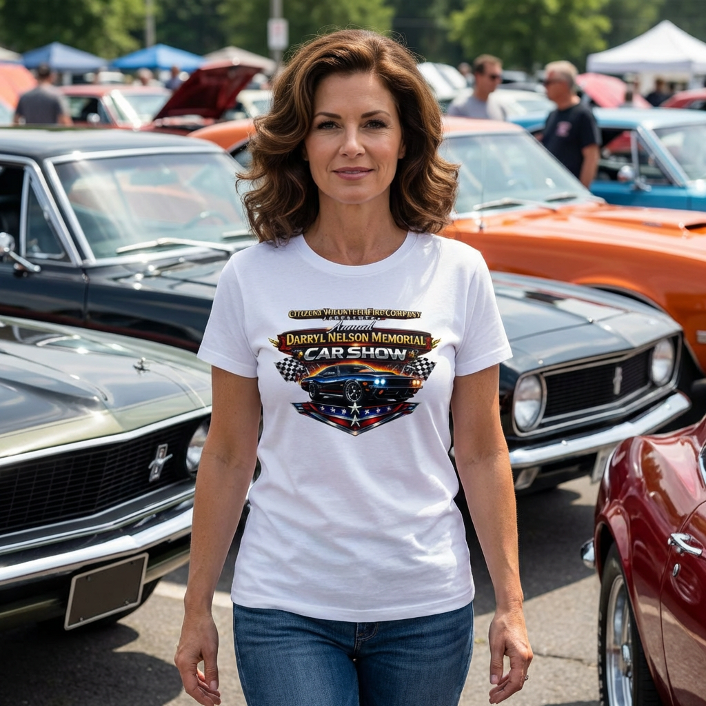 Darryl Nelson Memorial Car Show T-Shirt – Classic Muscle Car Graphic