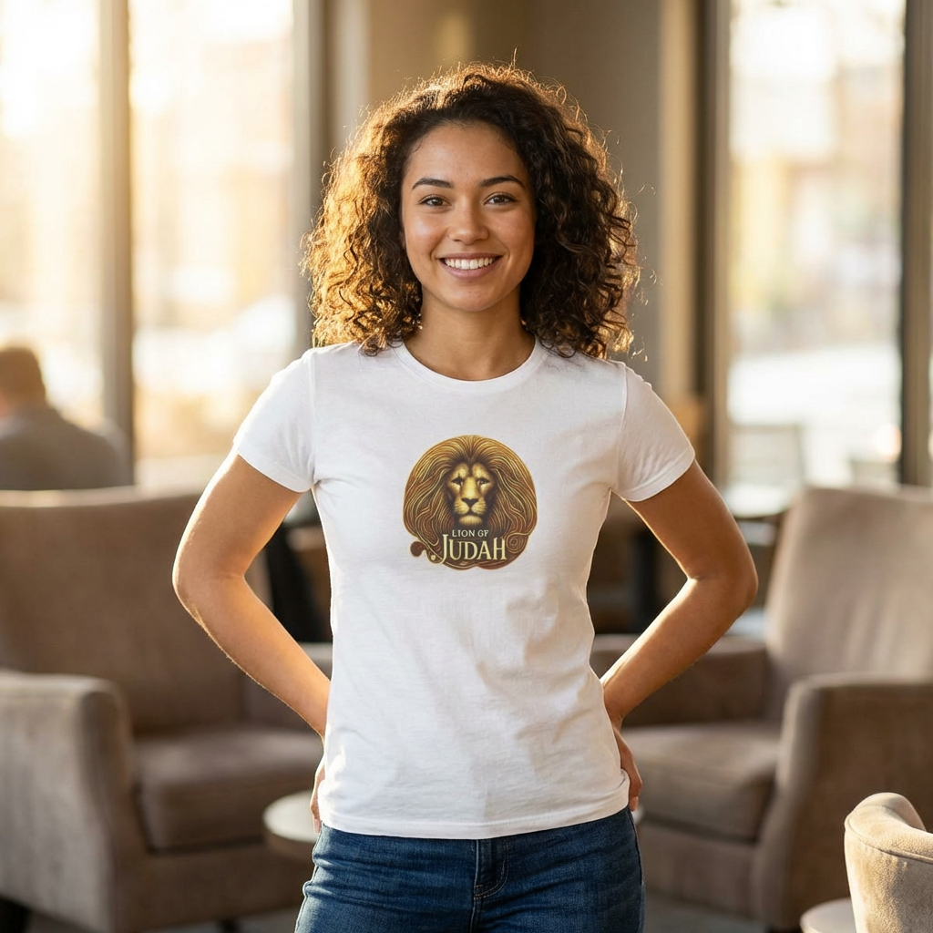 Lion of Judah Women's Softstyle Tee - Faith-Inspired Graphic T-Shirt