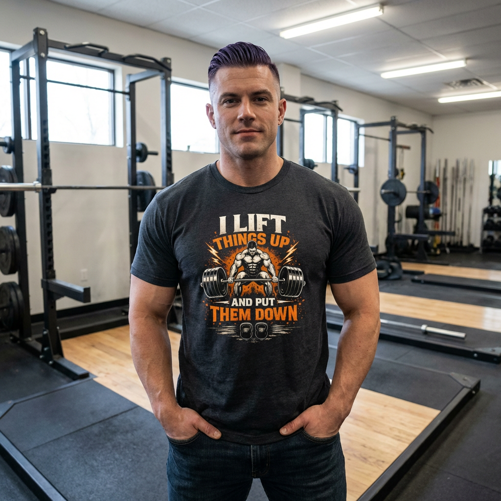 I Lift Things Up And Put Them Down Weightlifting T-Shirt