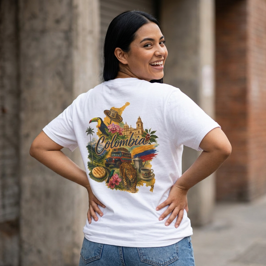 T-Shirt — Colombian Football Emblem Tee (Federación Colombiana de Fútbol)