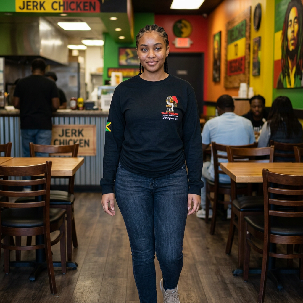 WAH GWAAN! Dri-Power Long Sleeve T-Shirt