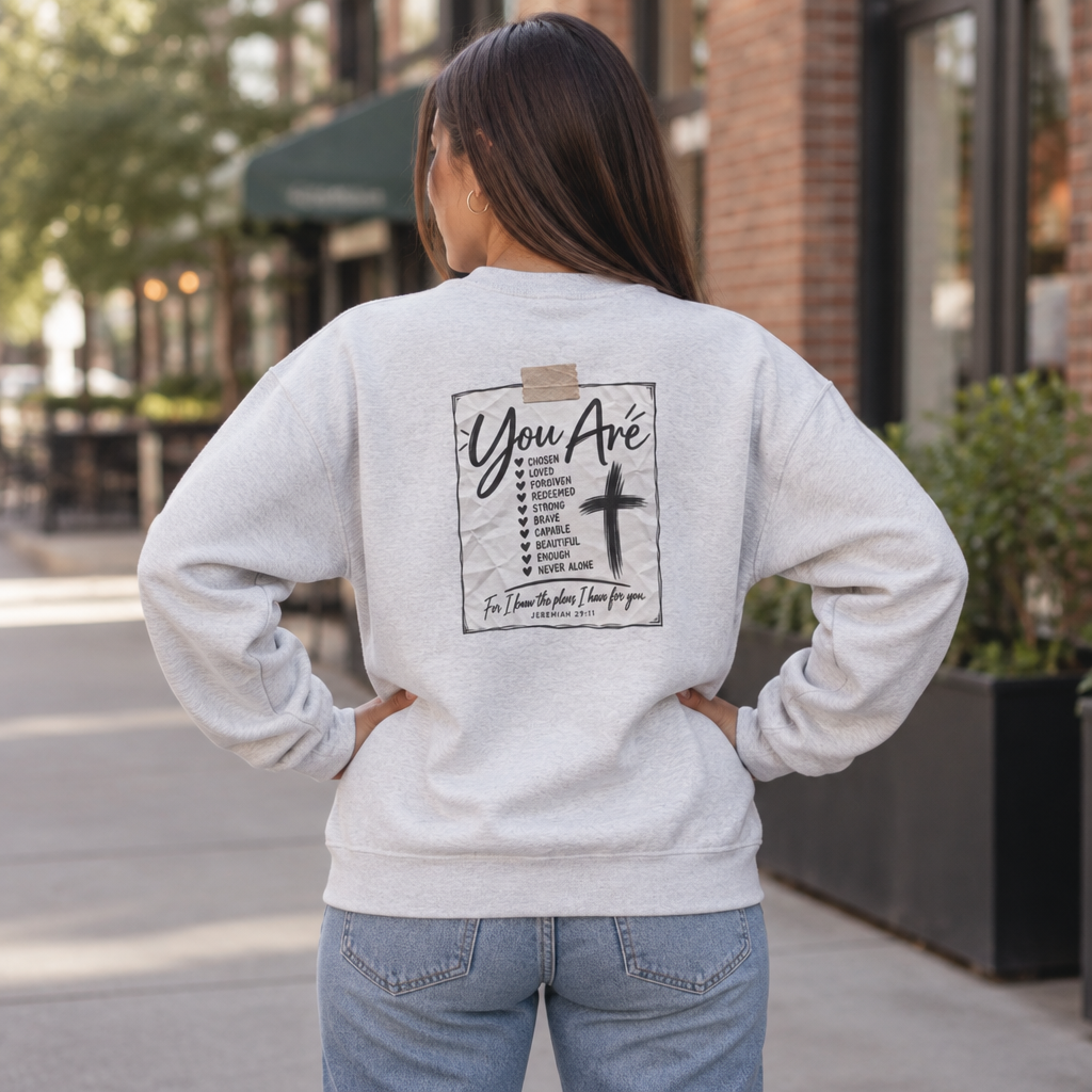 You are enough affirmation Unisex Heavy Blend™ Crewneck Sweatshirt