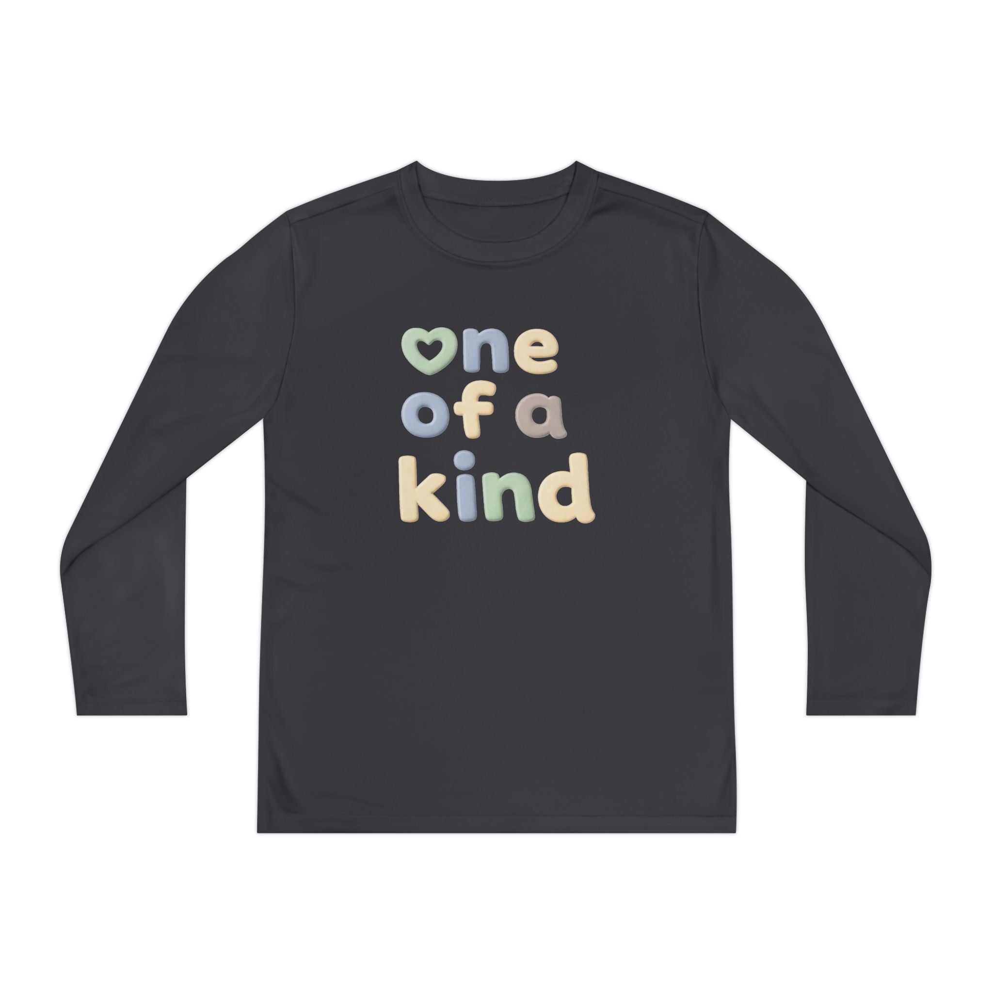 One of a Kind Youth Long Sleeve Tee — Pastel Kids Shirt