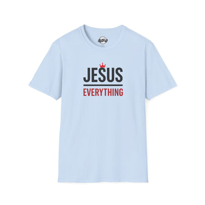 Jesus over Everything Unisex T-Shirt - Faith Inspired Apparel, Christian Gift, Casual Wear, Church Event Shirt, Inspirational Clothing
