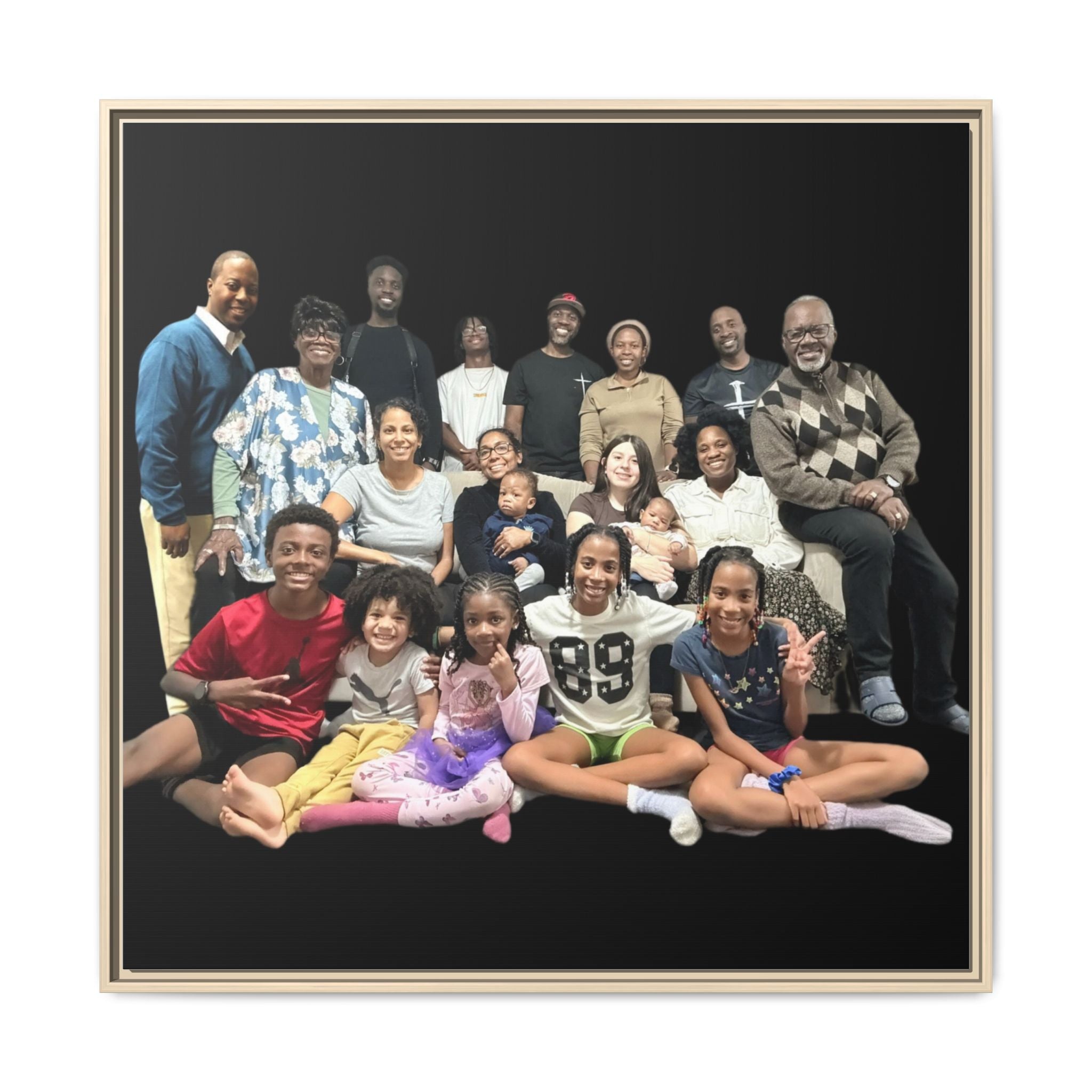 Gordon Family Matte Canvas, Framed (Multi-color)