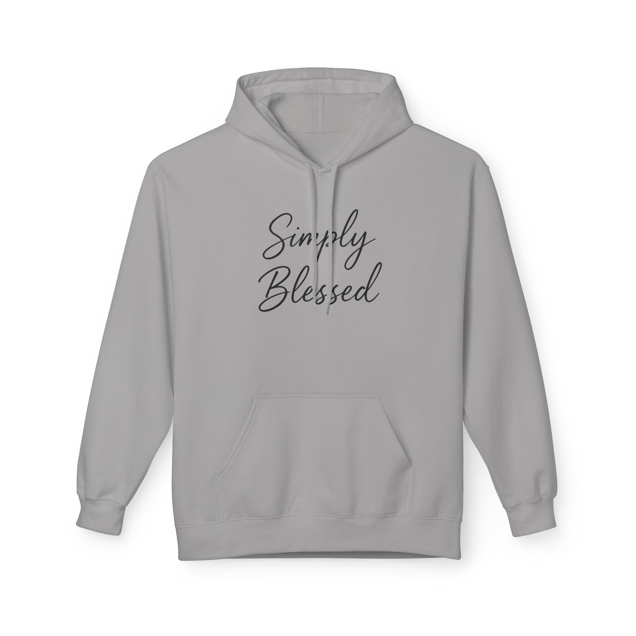 Simply Blessed Unisex Fleece Hoodie - Cozy Spiritual Apparel