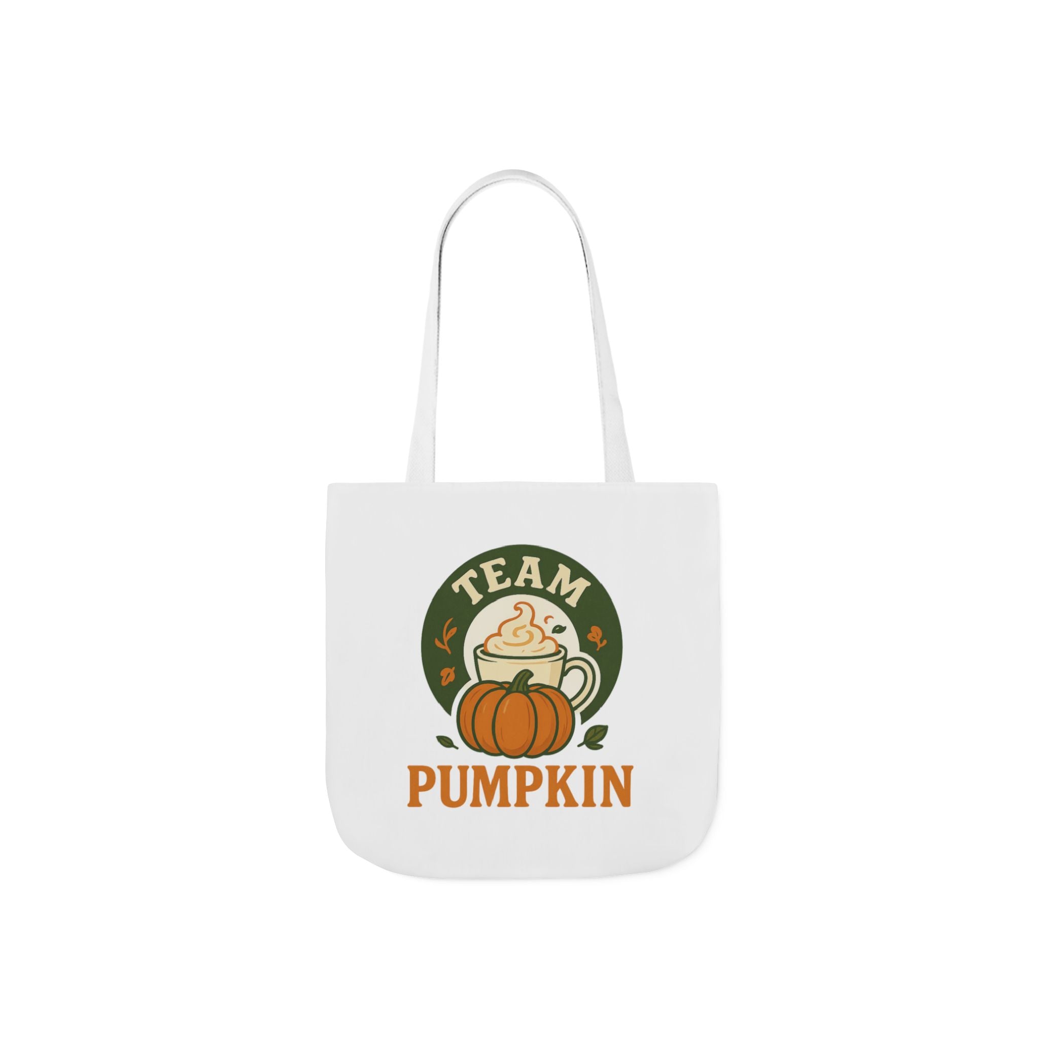 Team Pumpkin Tote Bag with 5-Color Straps, Fall Accessory, Gift for Pumpkin Lovers, Cute Bag for Festivals, Stylish Halloween Tote