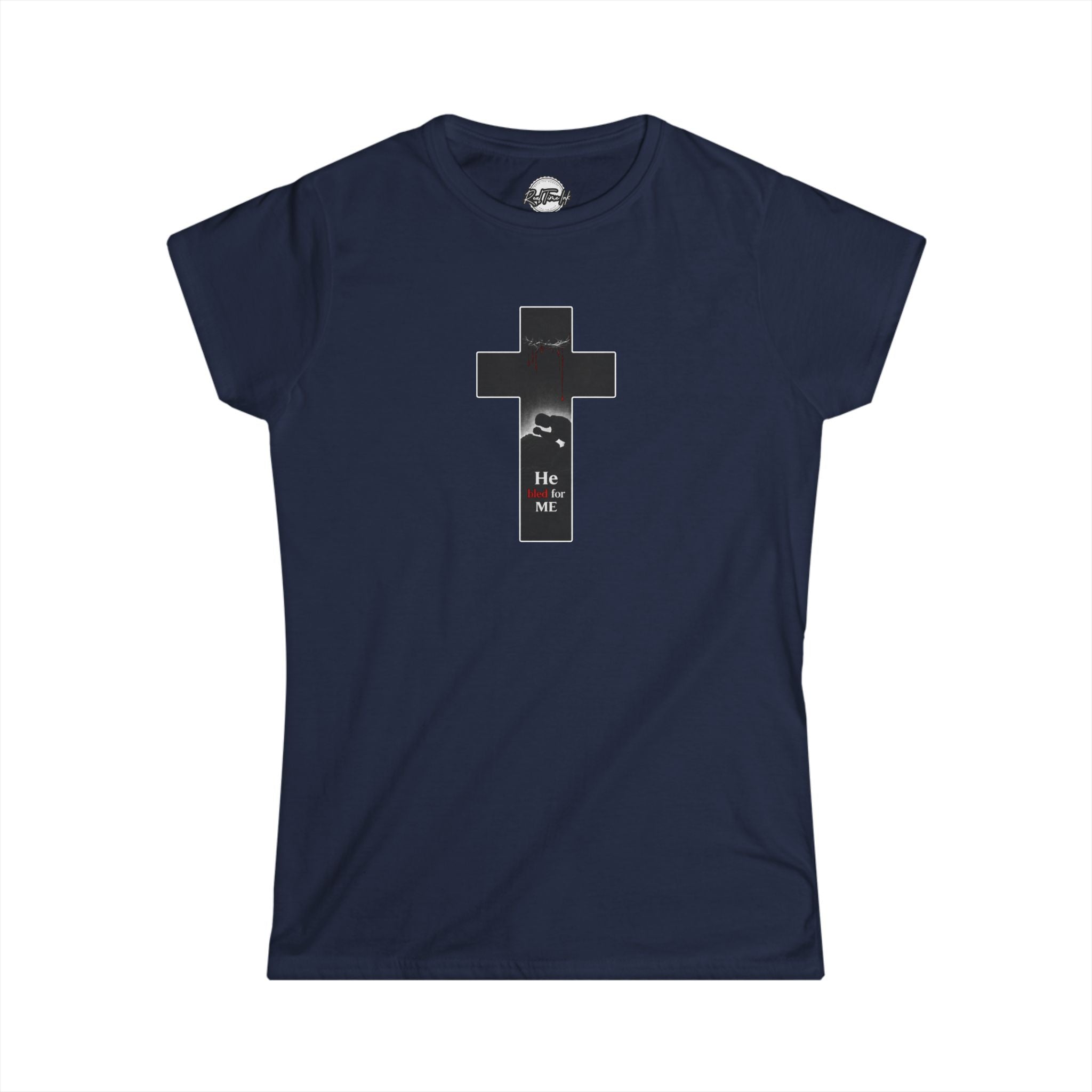 He Bled For Me Women's Tee — Christian Inspirational Faith T-Shirt