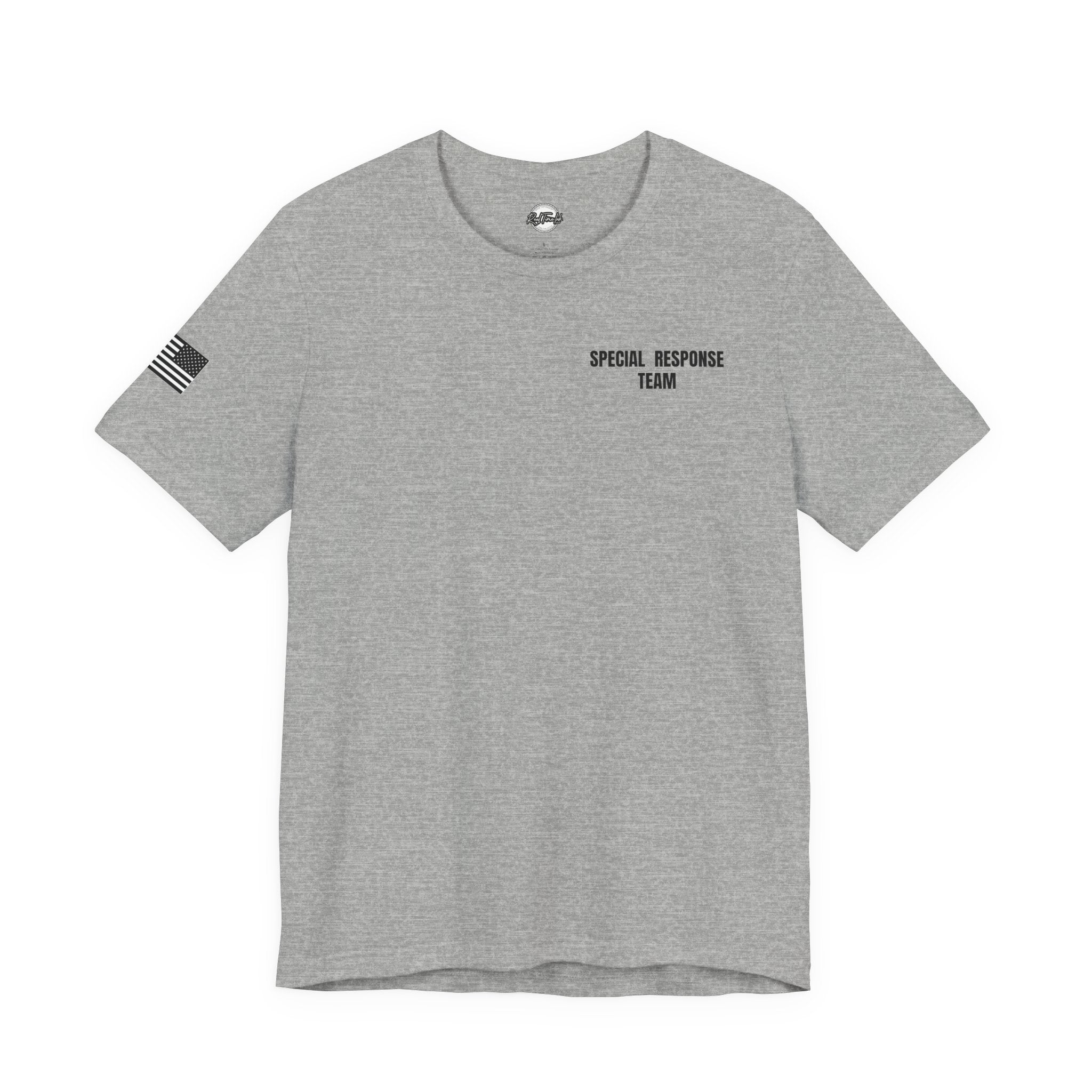 Police SRT Level 1 Tactical Tee — Back Shield Emblem Short Sleeve Shirt