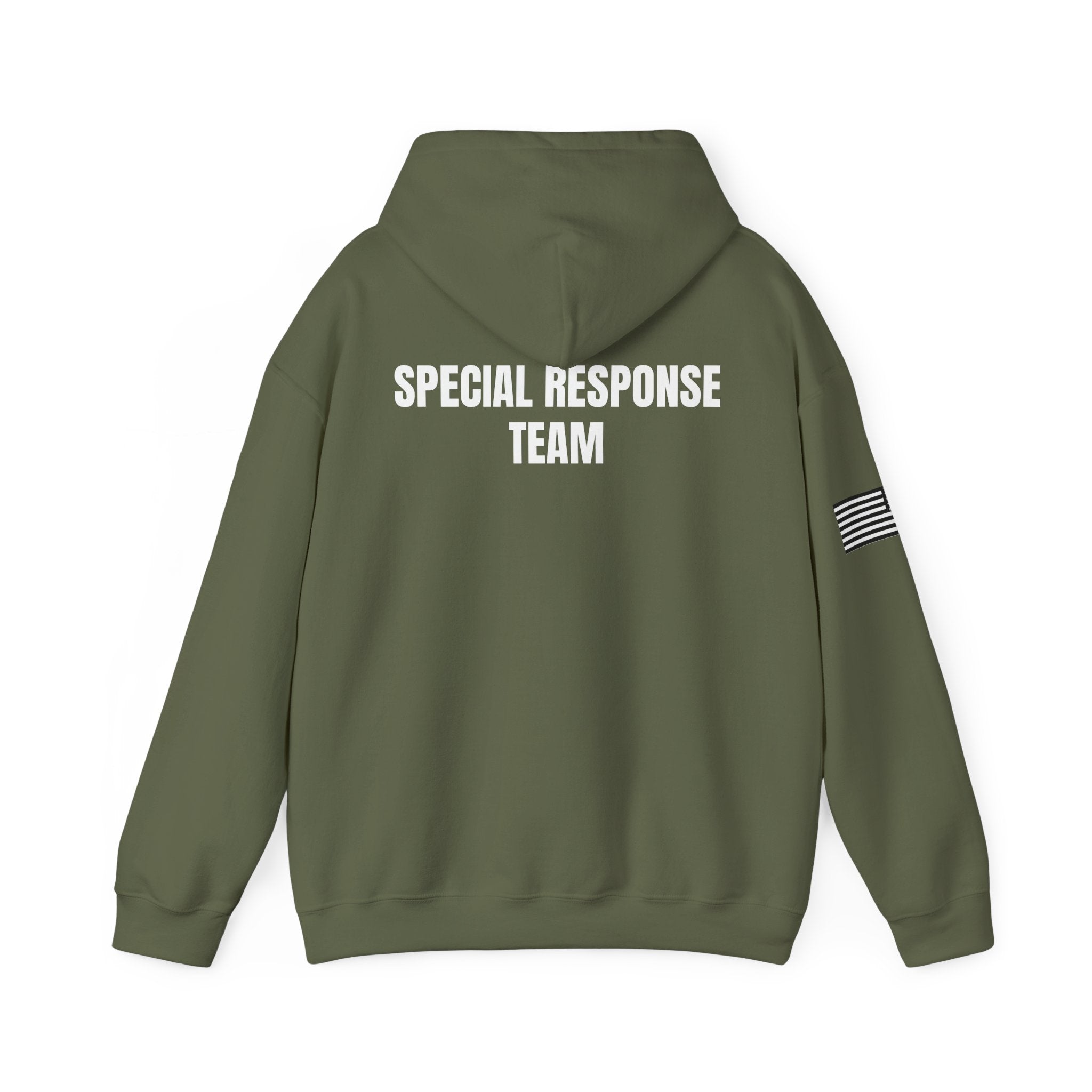 SRT Hoodie 2 — Tactical Badge & Flag Hooded Sweatshirt