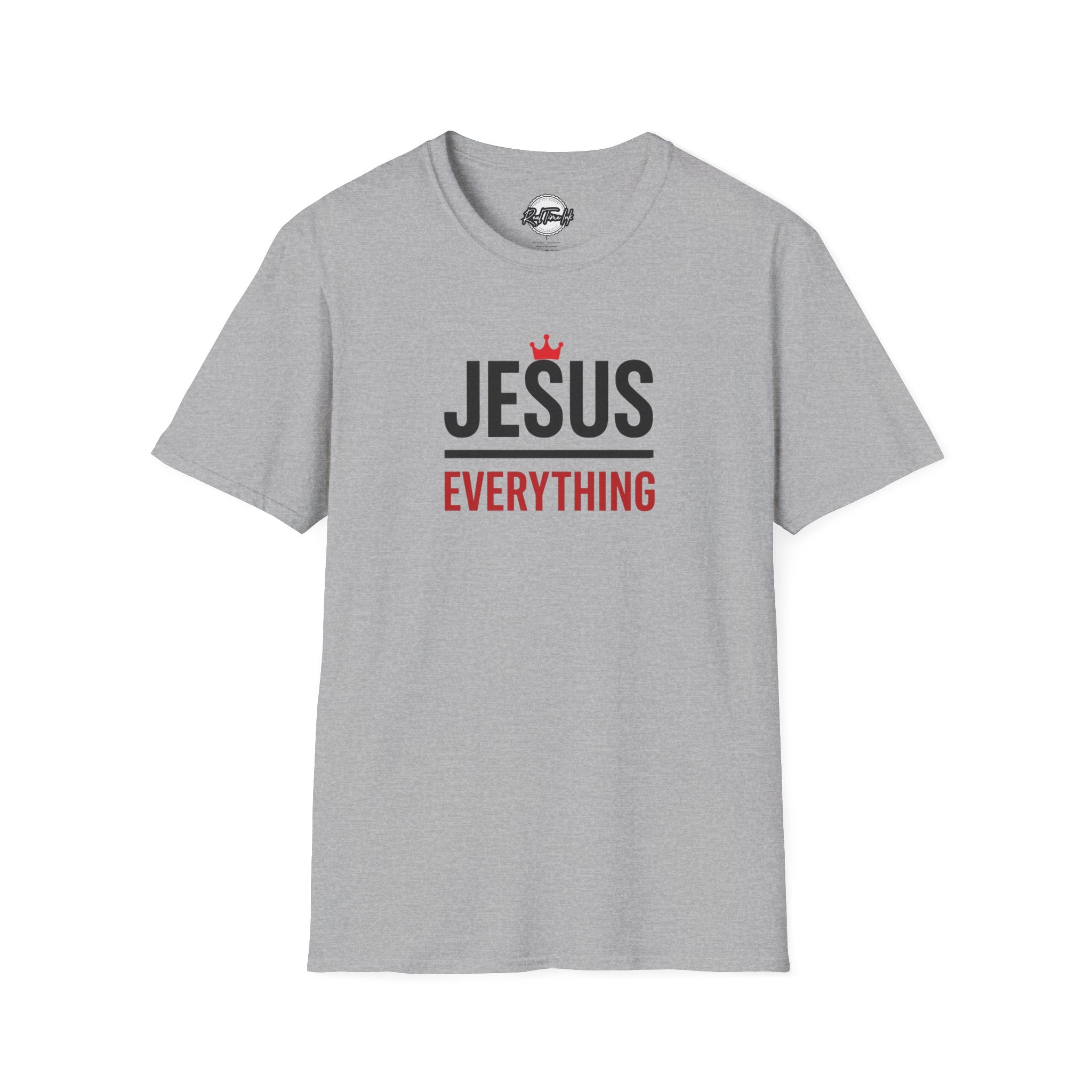 Jesus over Everything Unisex T-Shirt - Faith Inspired Apparel, Christian Gift, Casual Wear, Church Event Shirt, Inspirational Clothing