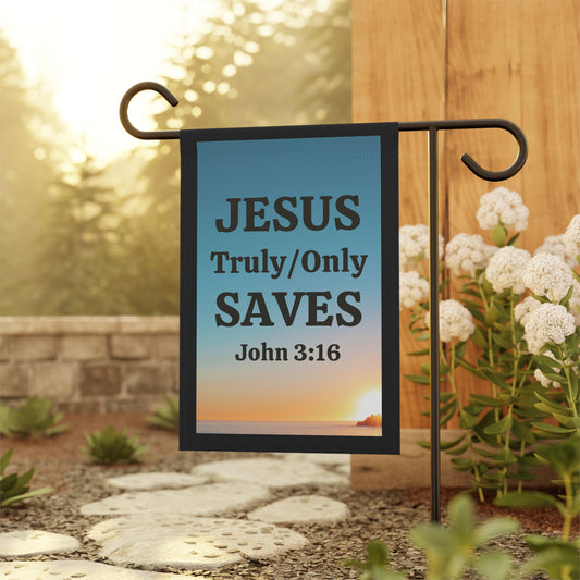 Garden Banner, Outdoor Decor, Religious Home Decor, Garden Flag, Christian Gift, Faith-Based Decoration