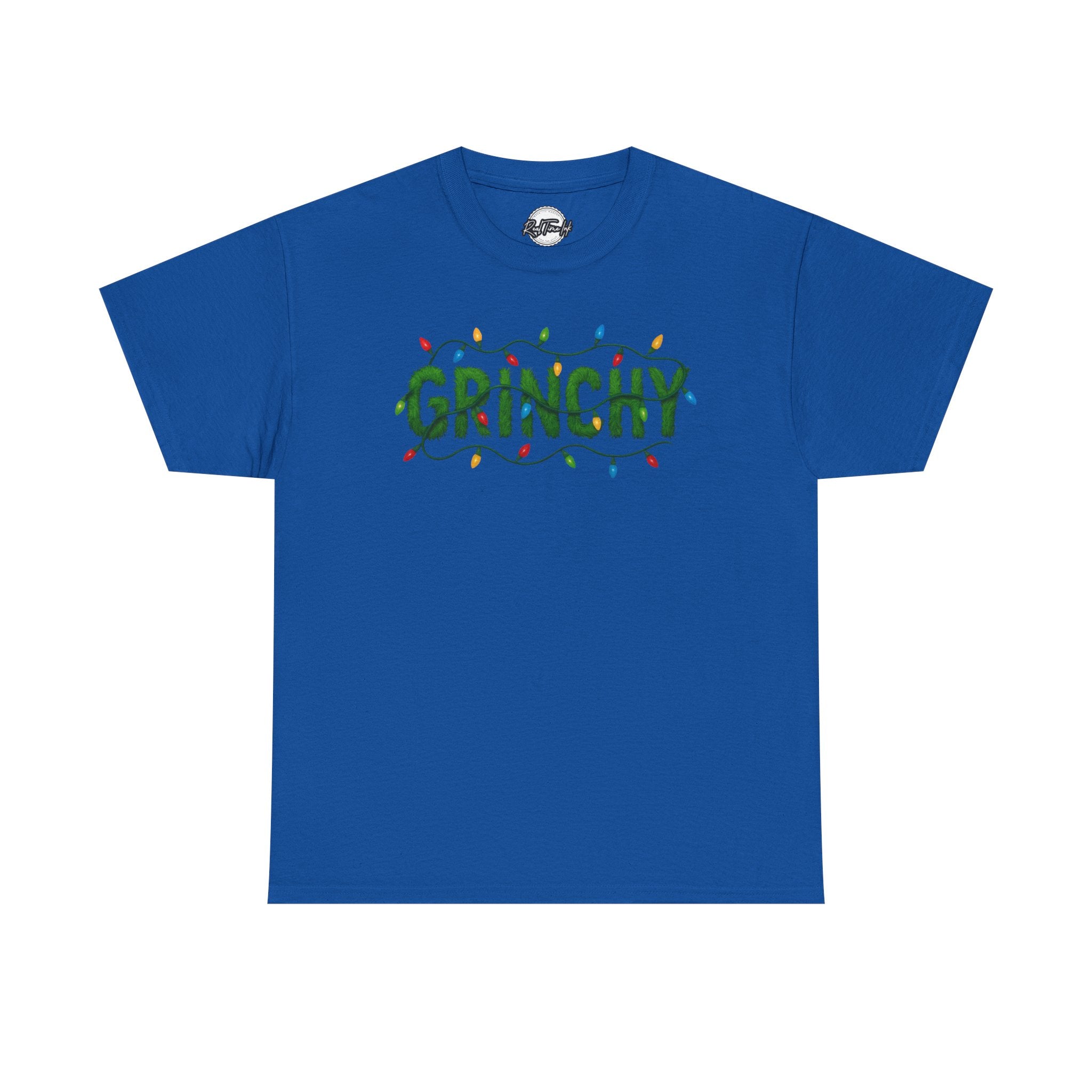 Grinchy Christmas Tee — Festive Lights Holiday Shirt