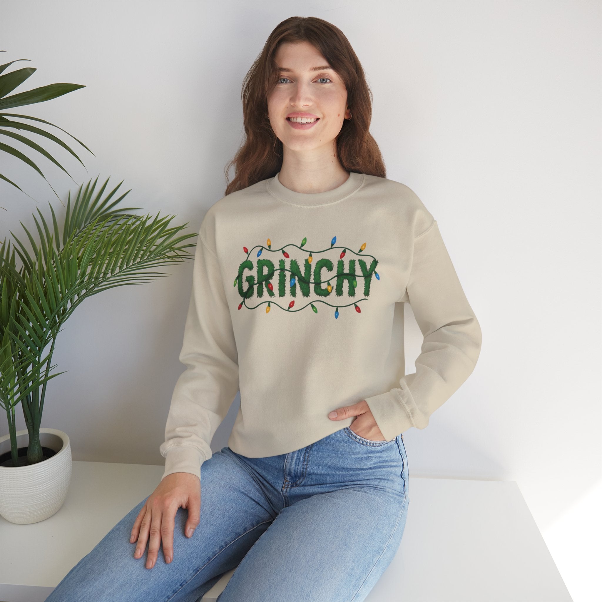 Grinchy Sweatshirt — Holiday Christmas Crewneck