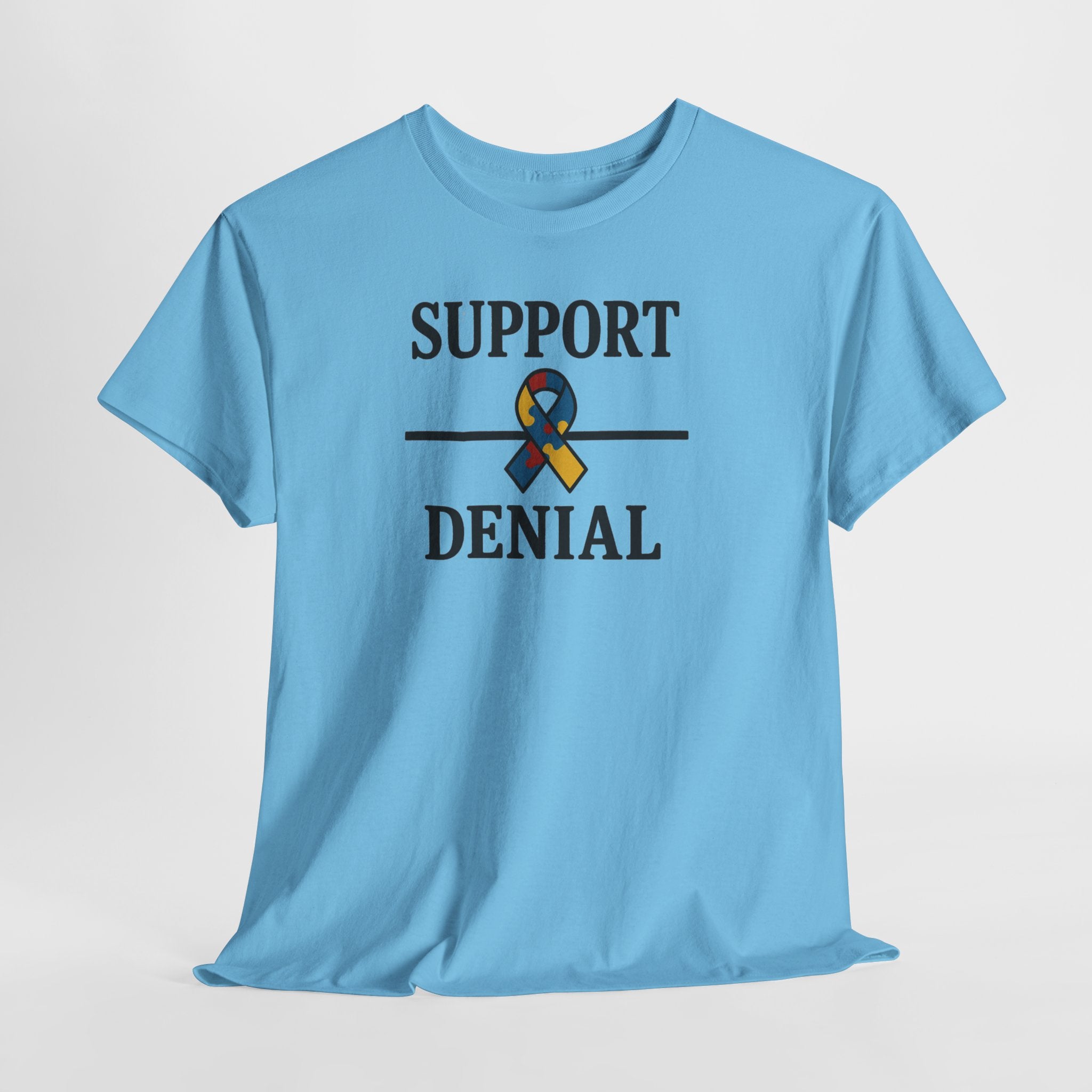 Support over Denial Autism Awareness Tee