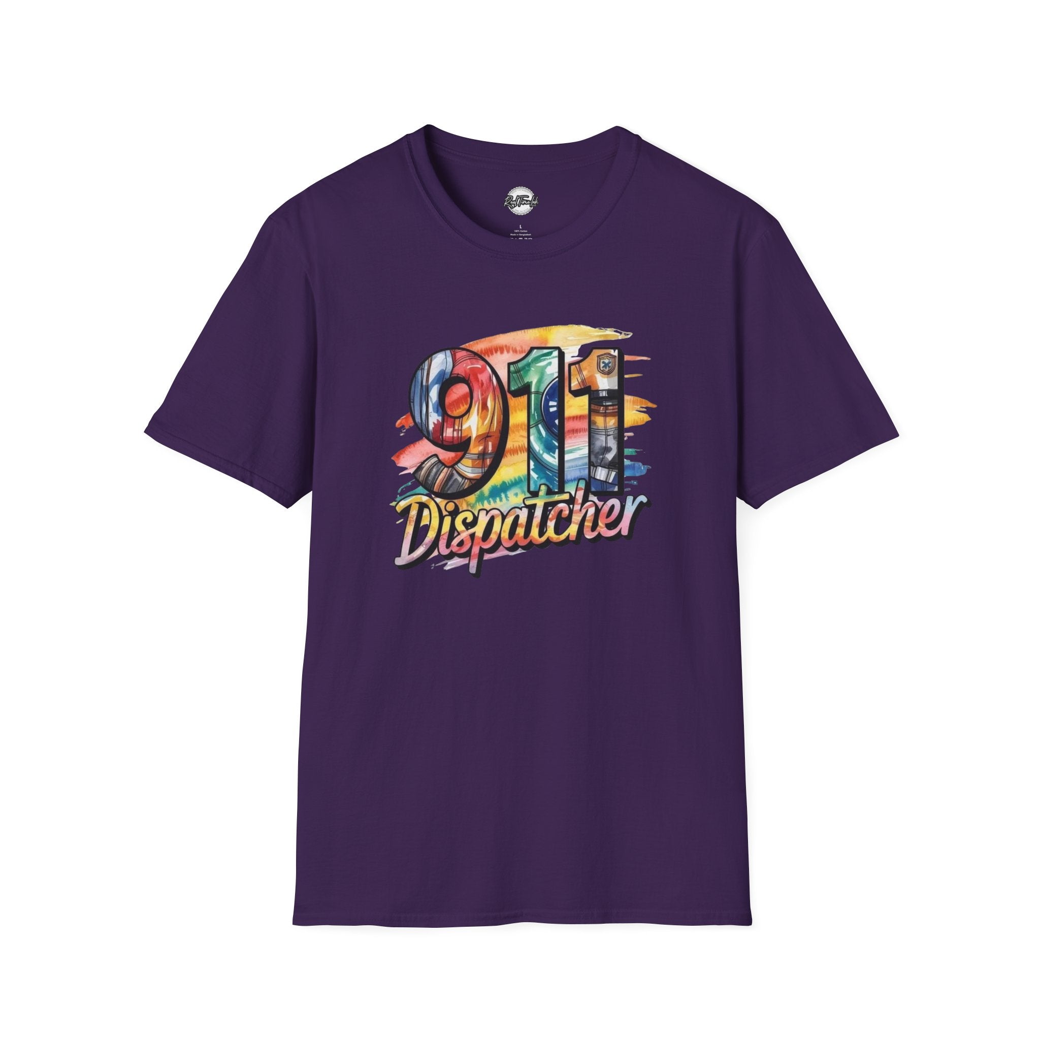 911 Dispatcher T-Shirt – Colorful Emergency Services Tribute Tee
