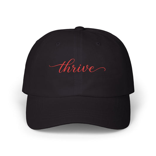 Thrive Embroidered Dad Cap — Inspirational Casual Hat for Women & Men