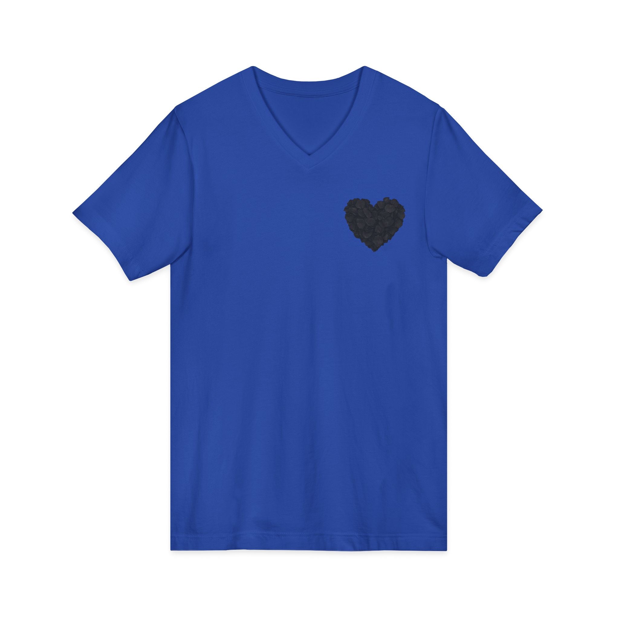Black Rose Heart T-Shirt | Floral Heart Tee