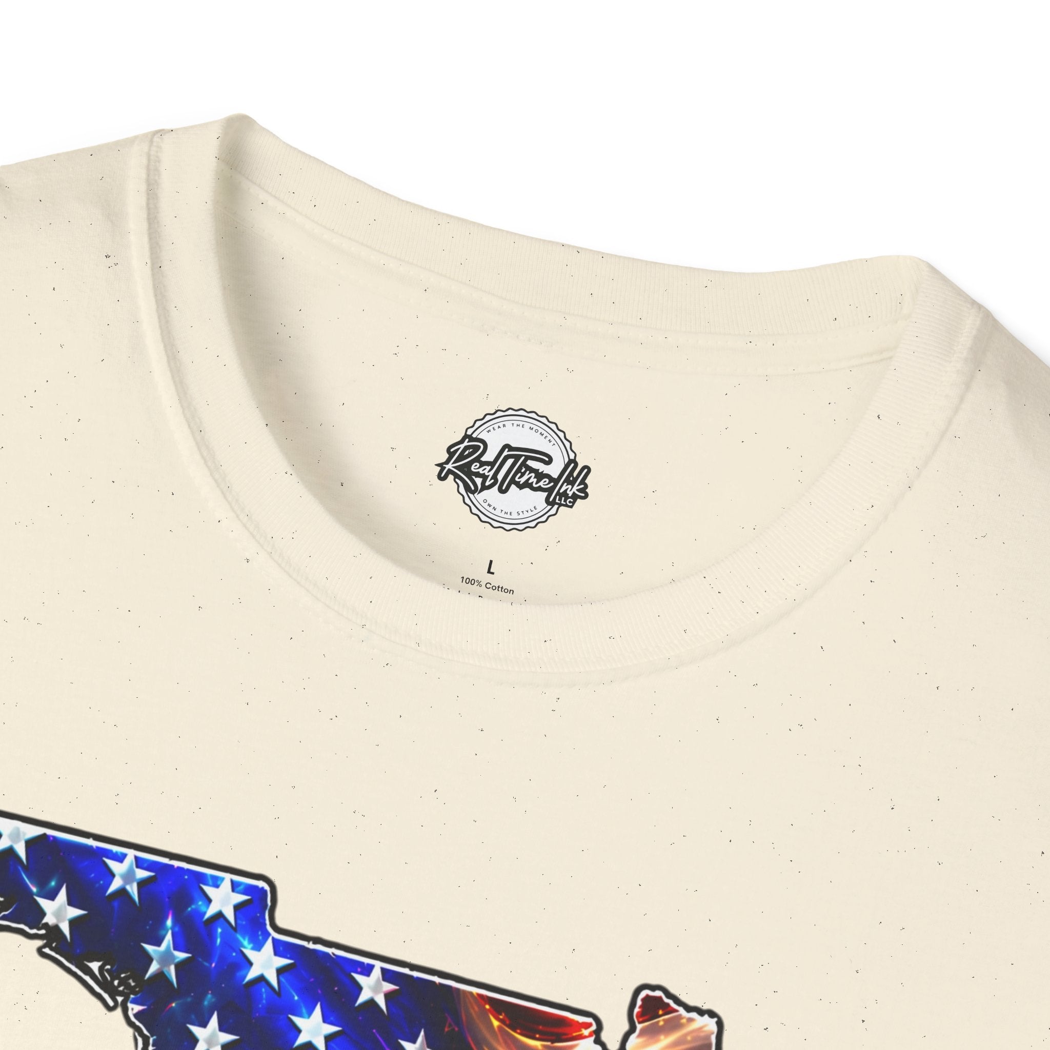 Florida Flag Eagle T-Shirt — American Flag State Outline Tee