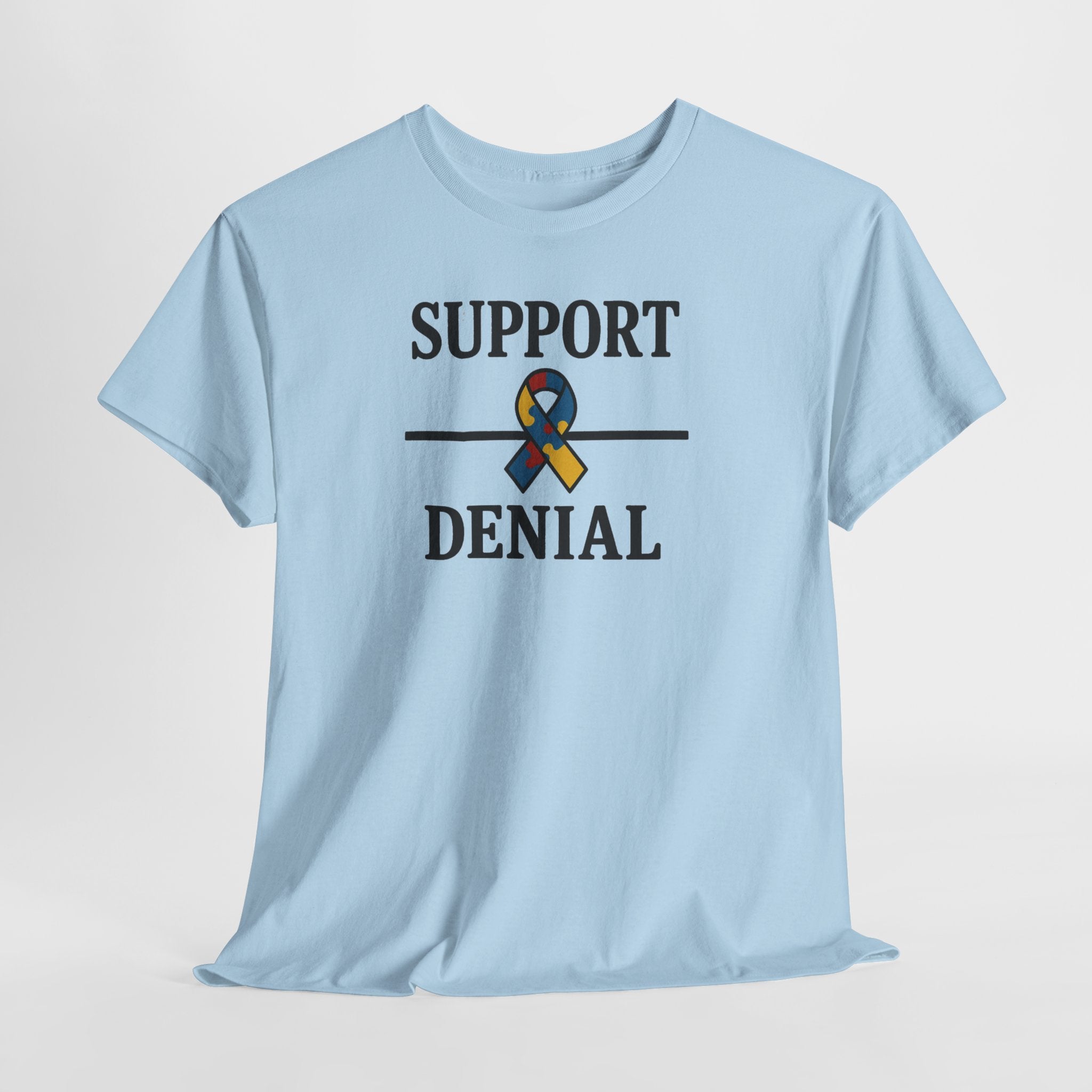 Support over Denial Autism Awareness Tee