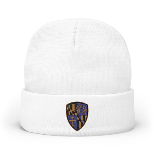 Beanie Hat Purple Blood Embroidery
