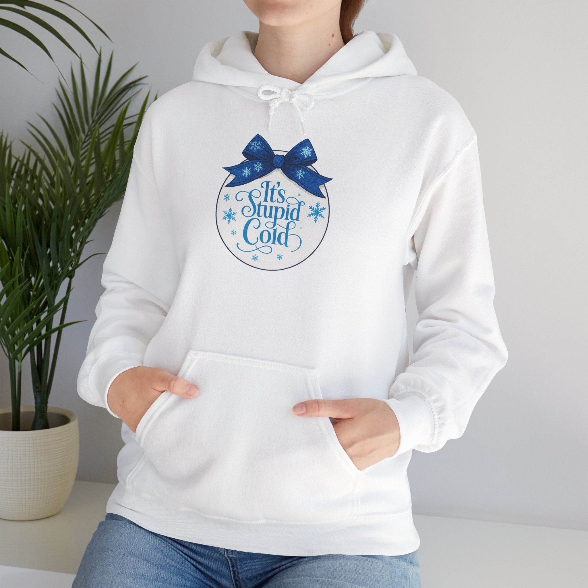 Its Stupid Cold Hoodie — Funny Winter Sweatshirt for Cold Weather