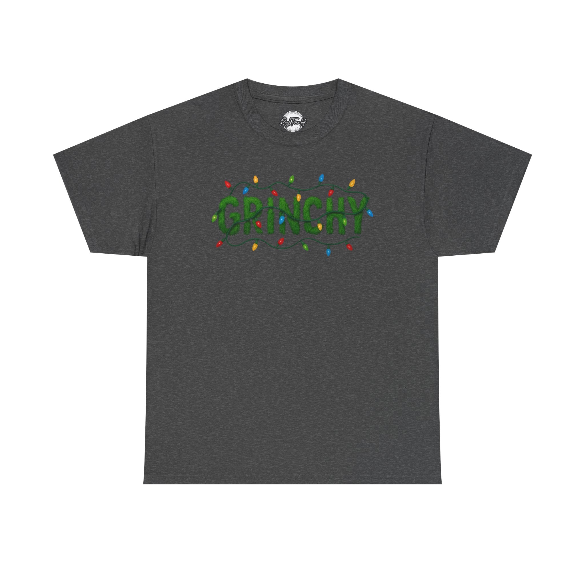 Grinchy Christmas Tee — Festive Lights Holiday Shirt